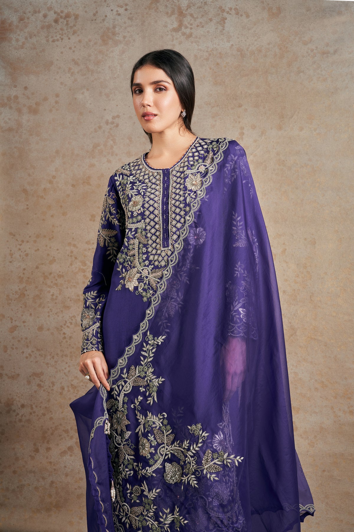 Timeless Purple Majesty  Kurta Set