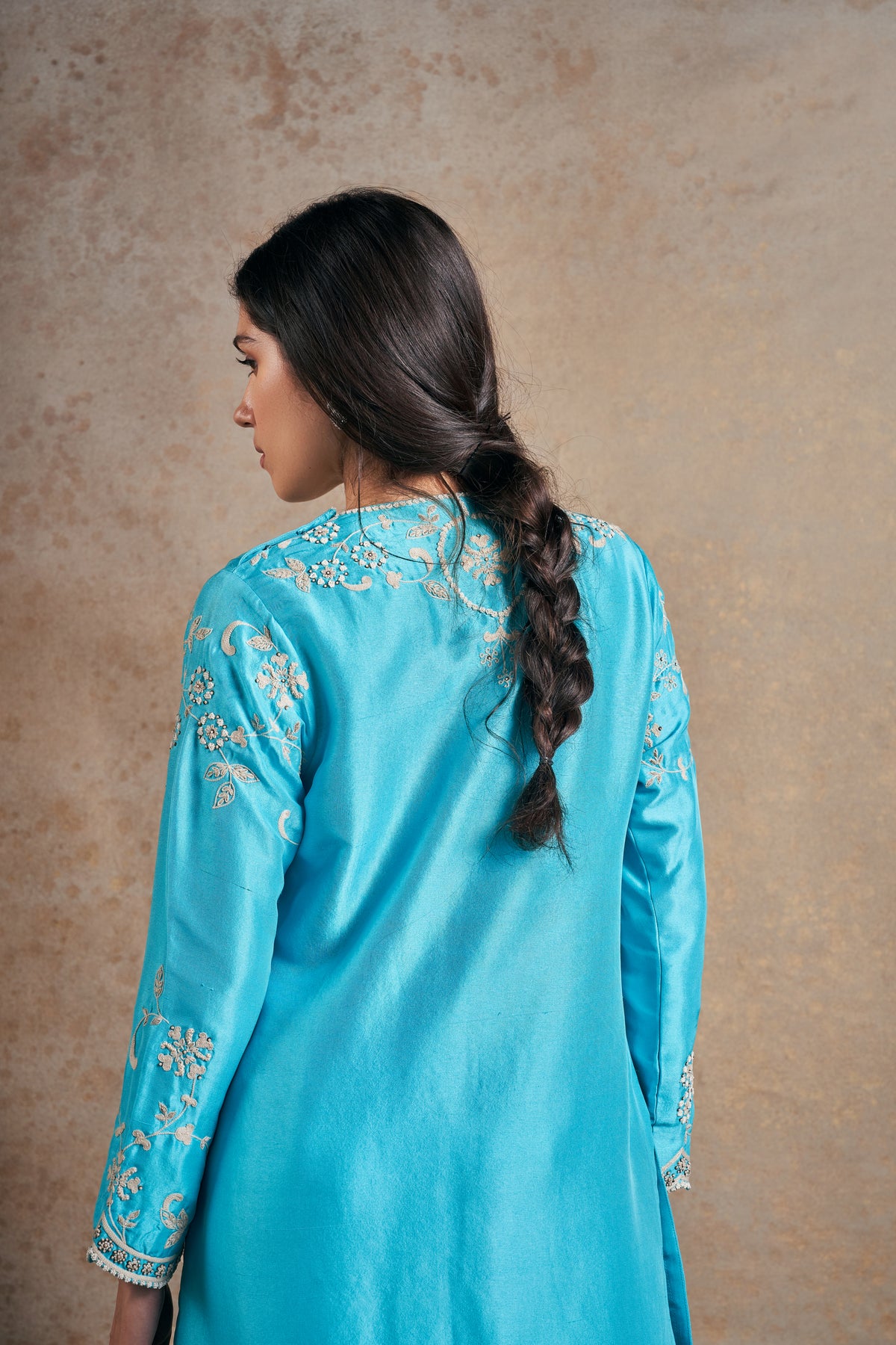 Regal Turquoise Blue Kurta Set.