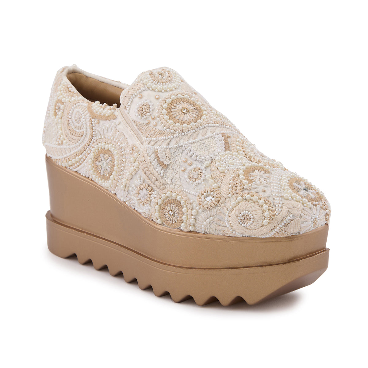 Royal Stitch Wedge Sneakers