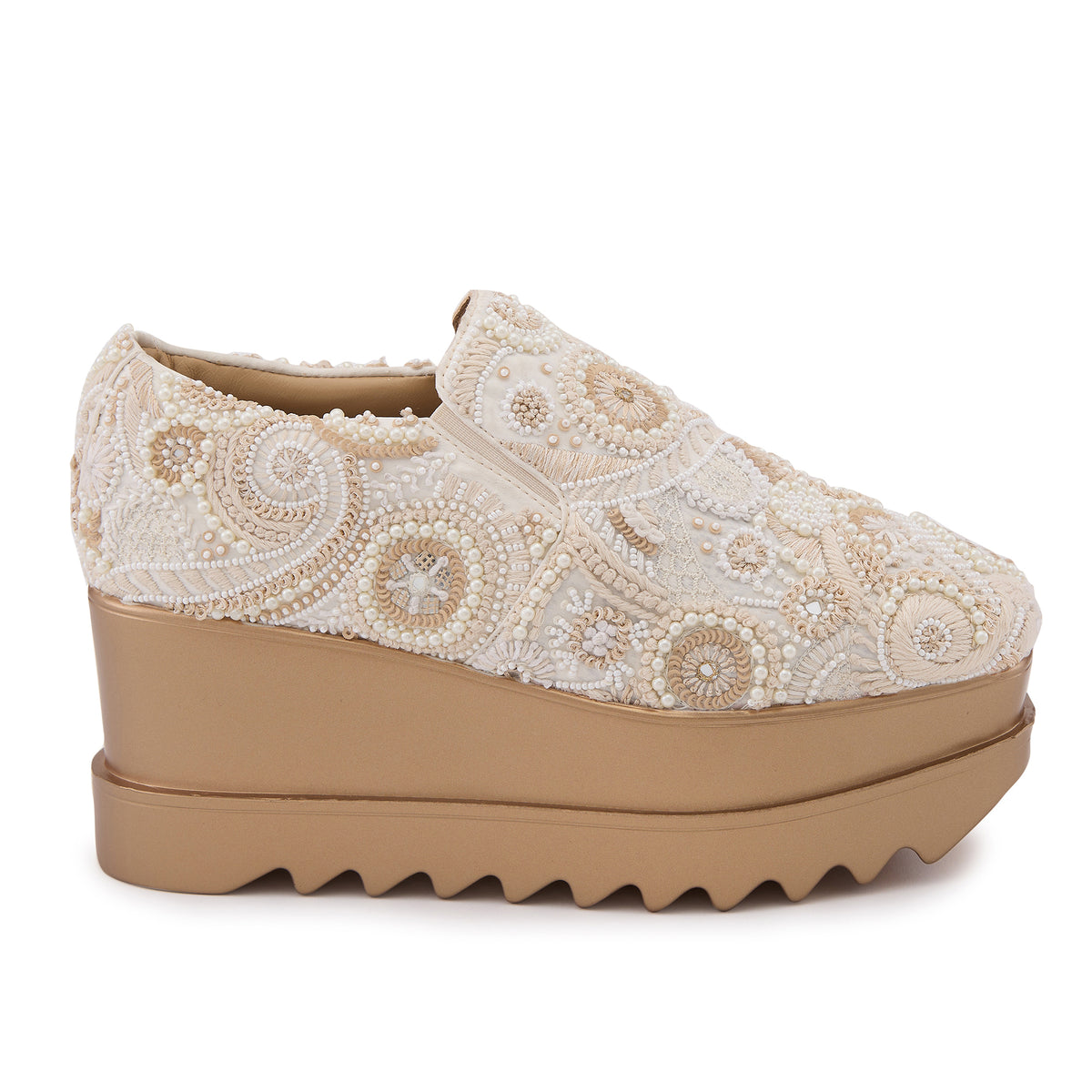 Royal Stitch Wedge Sneakers