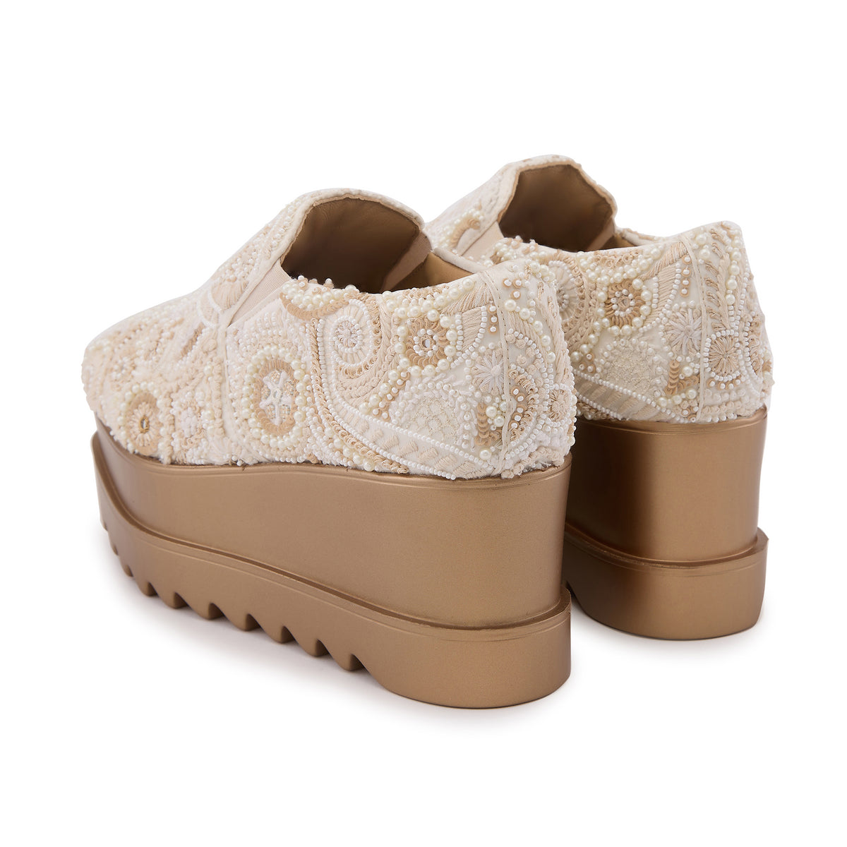 Royal Stitch Wedge Sneakers