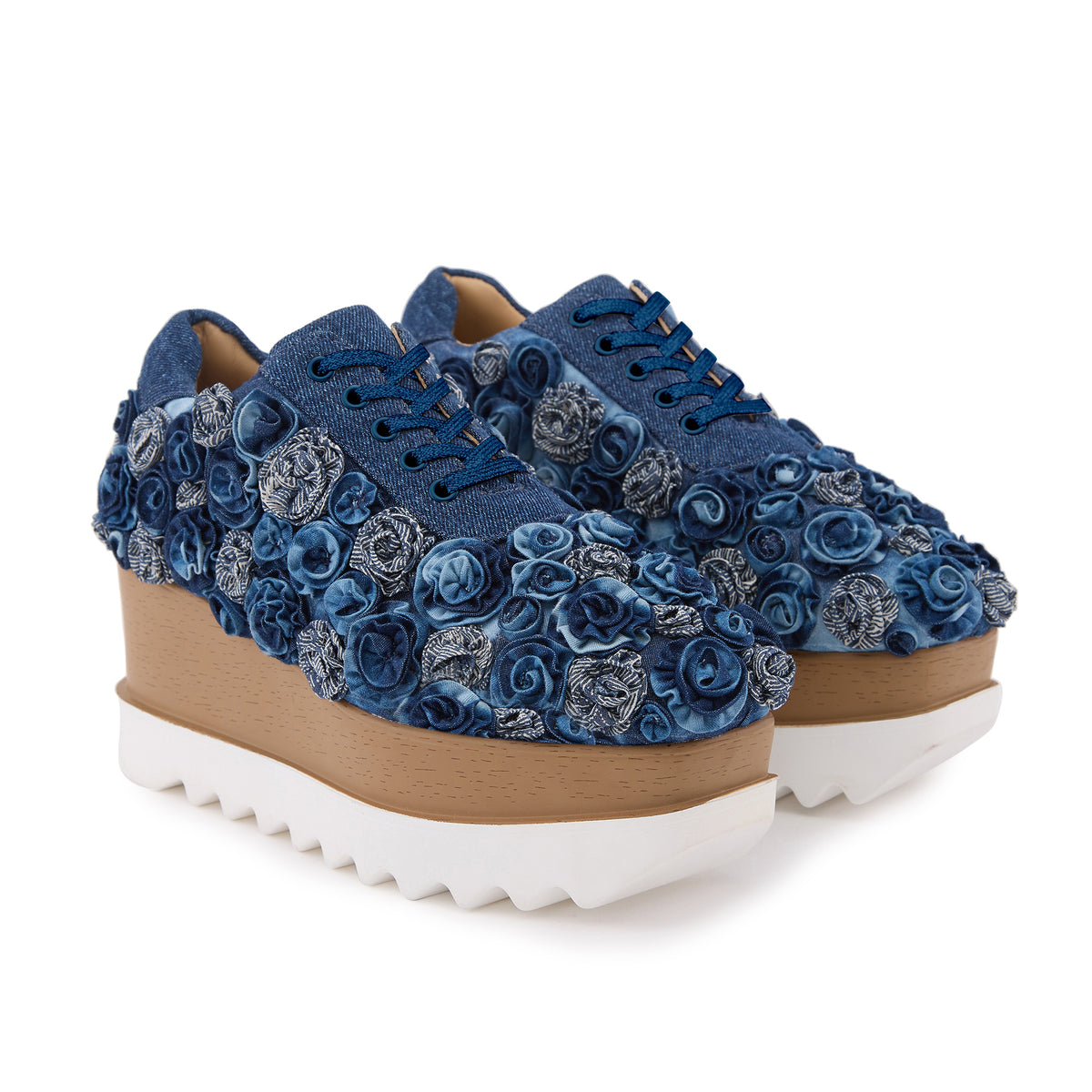 Pocket Roses Wedge Sneakers