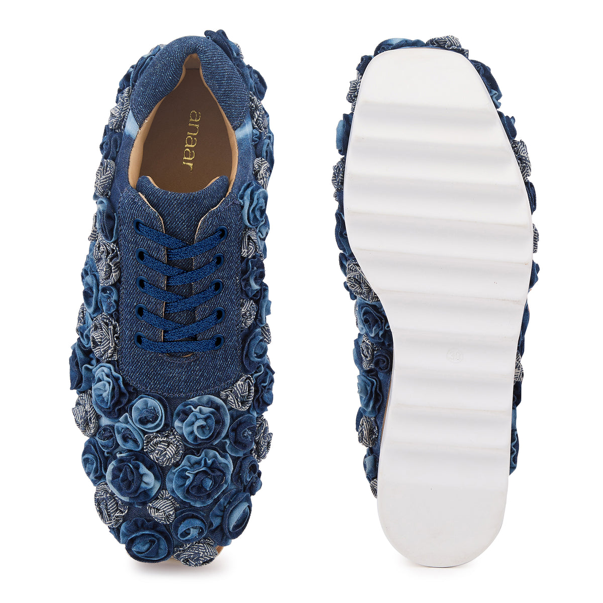 Pocket Roses Wedge Sneakers