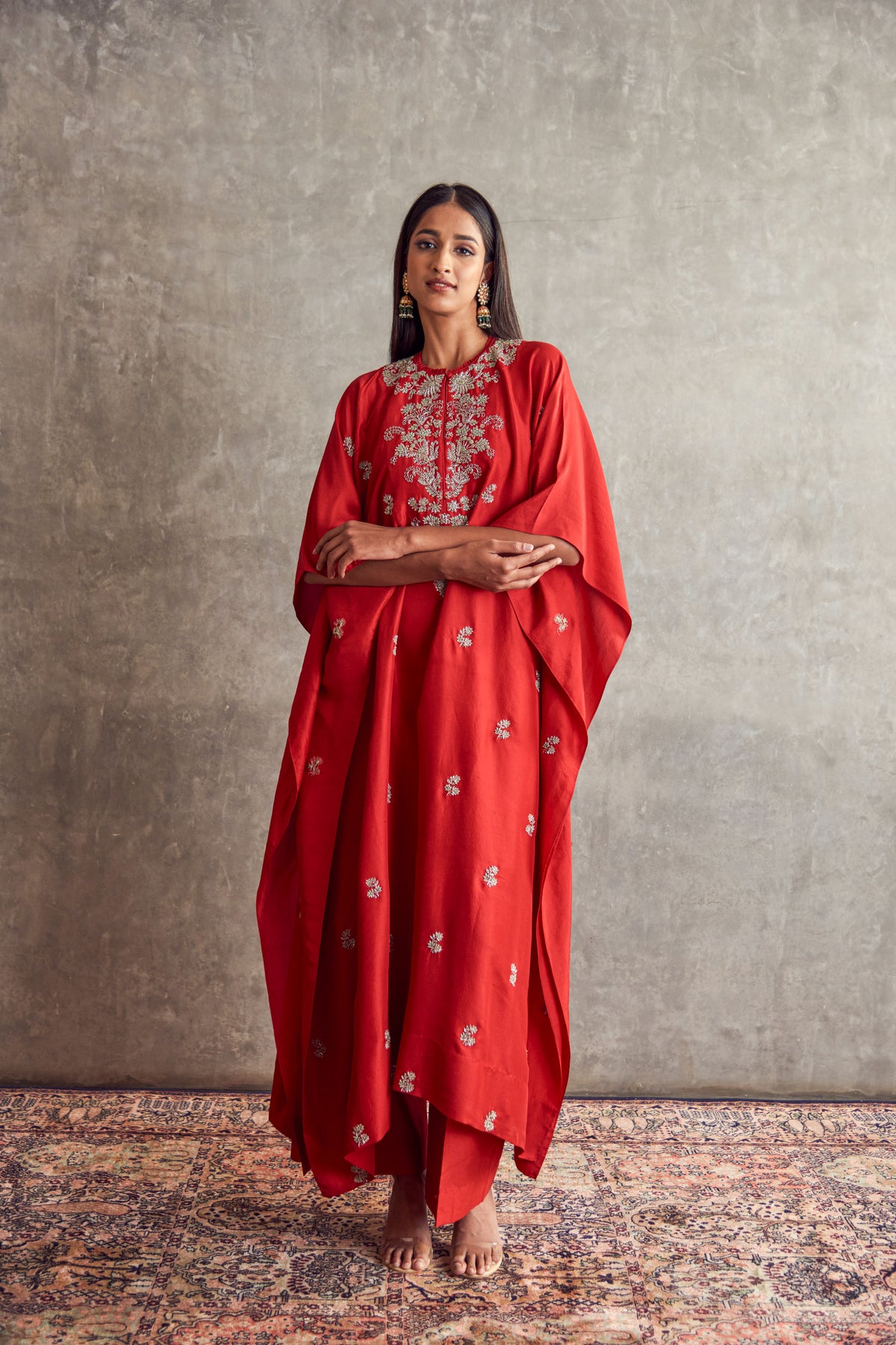 Red Kaftan set