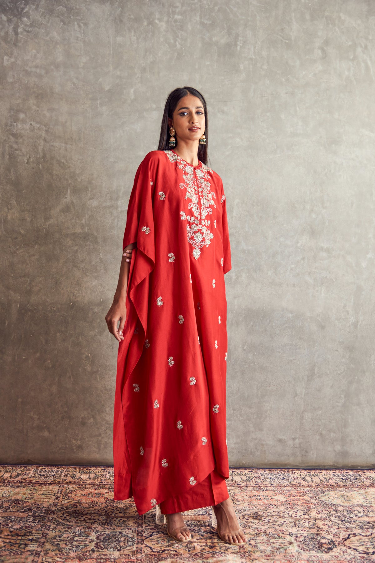 Red Kaftan set