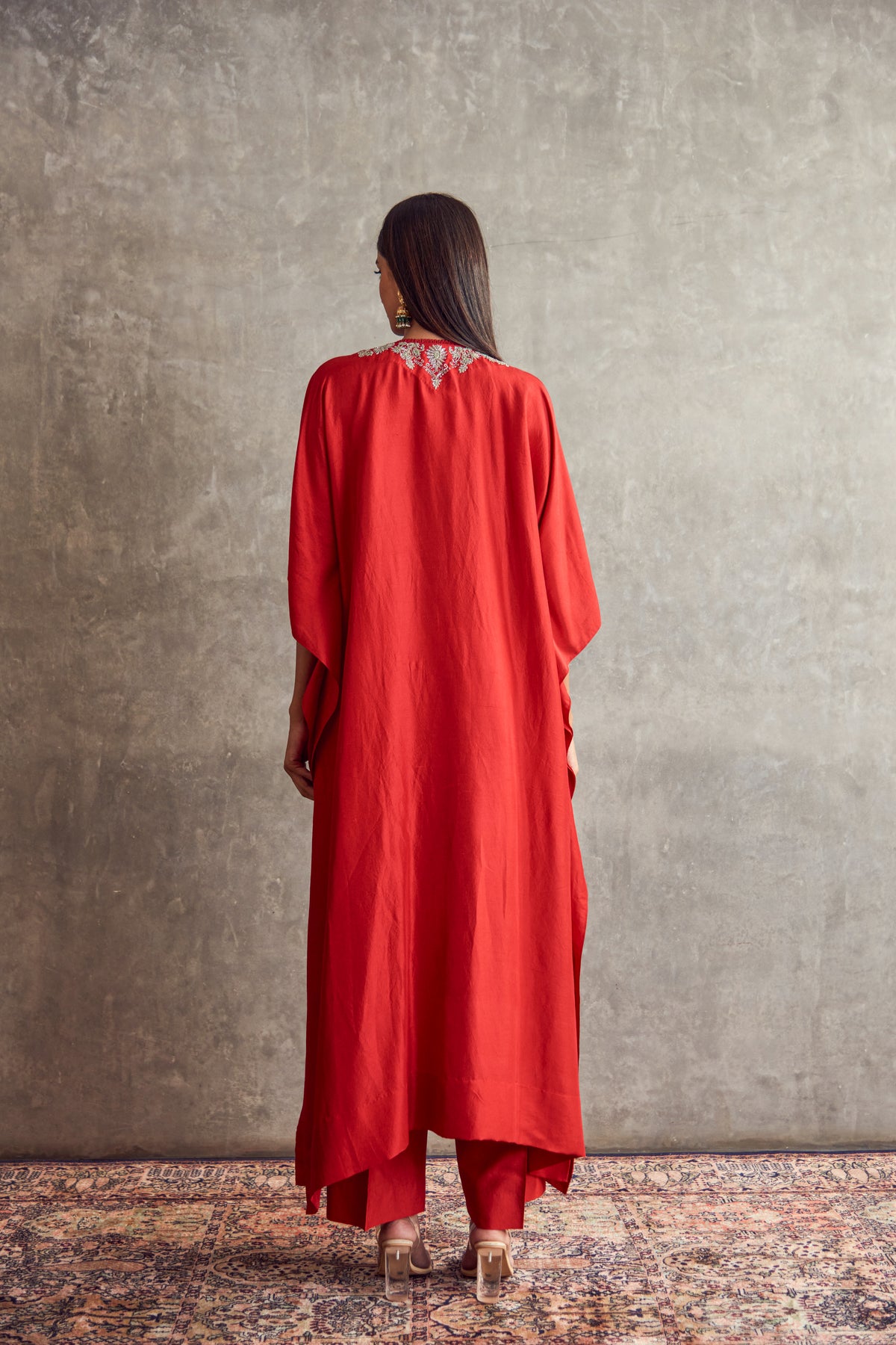 Red Kaftan set
