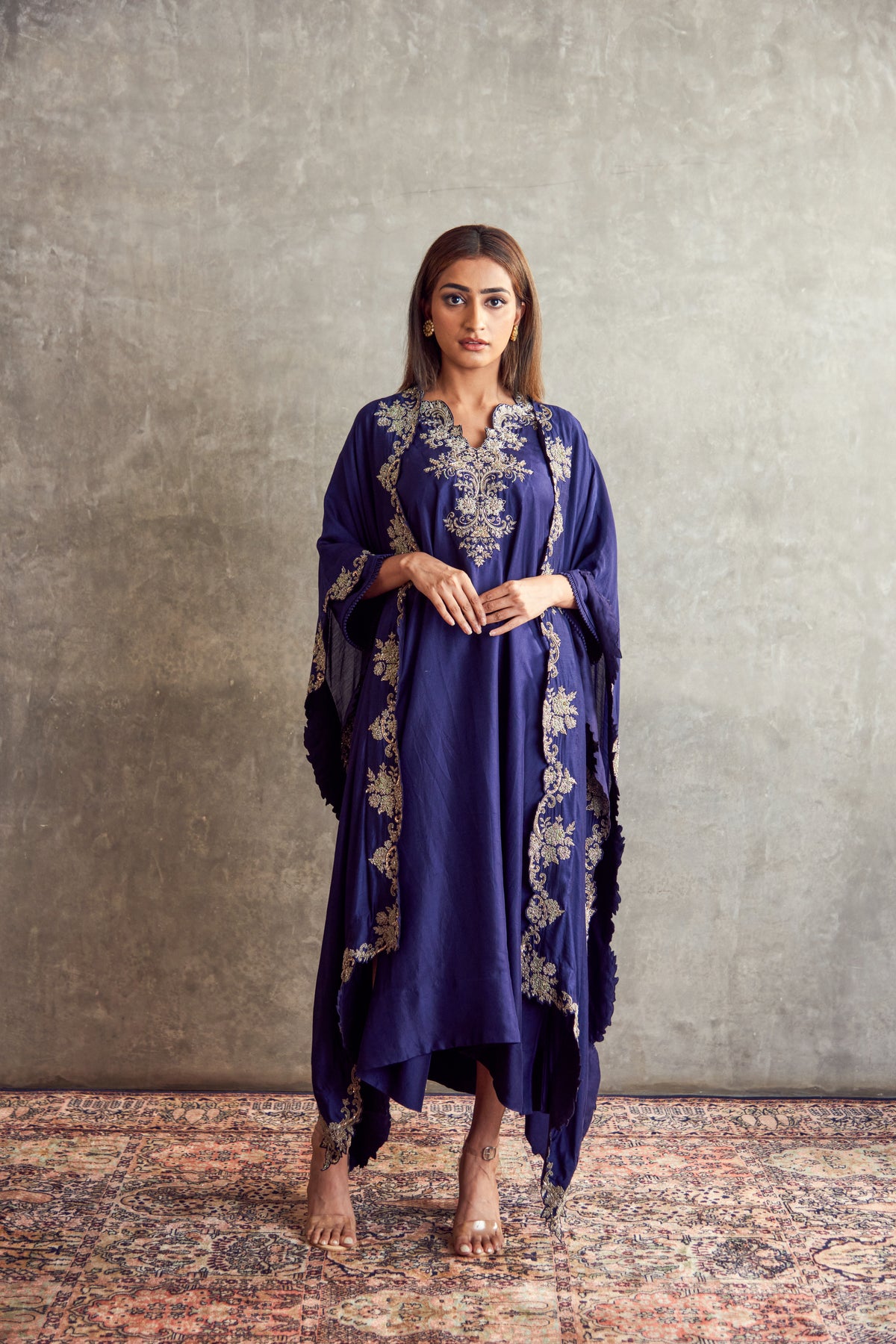 Purple Kaftan set