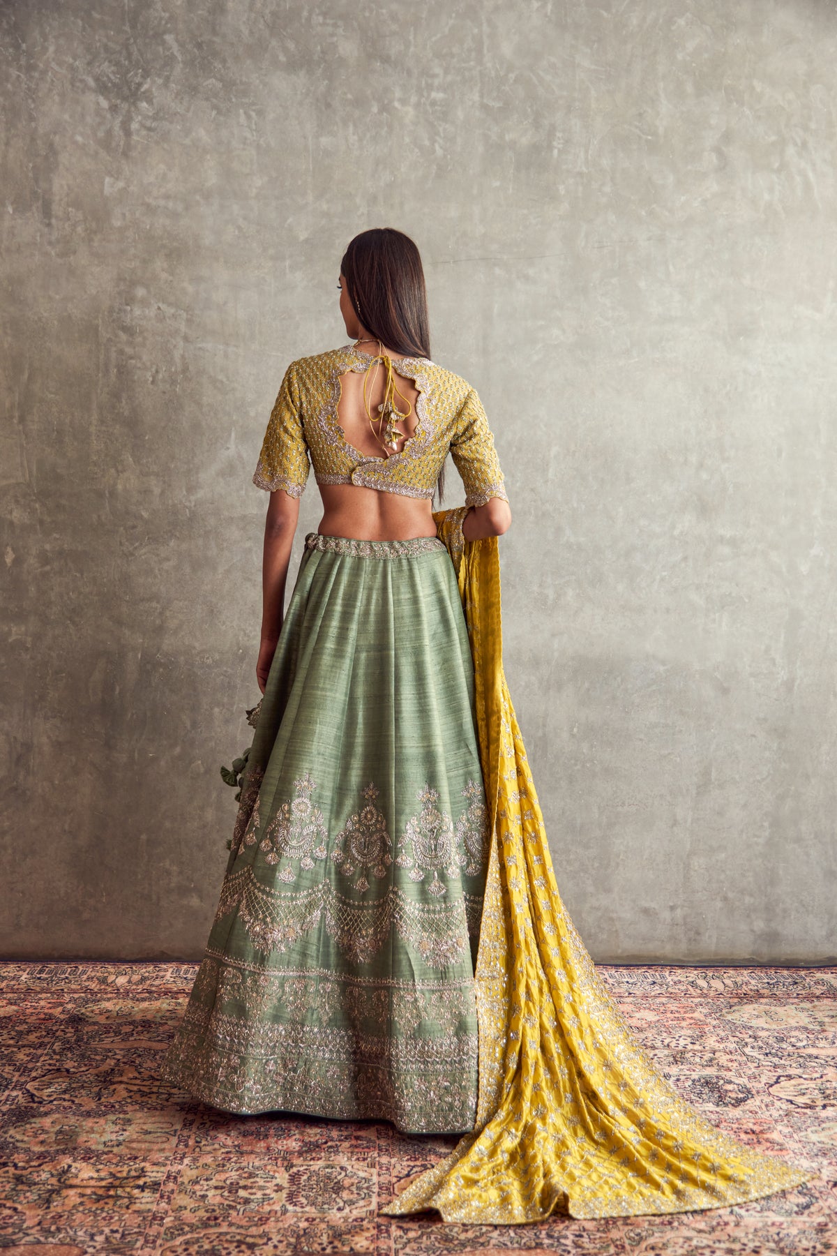 Mint Green Lehenga set