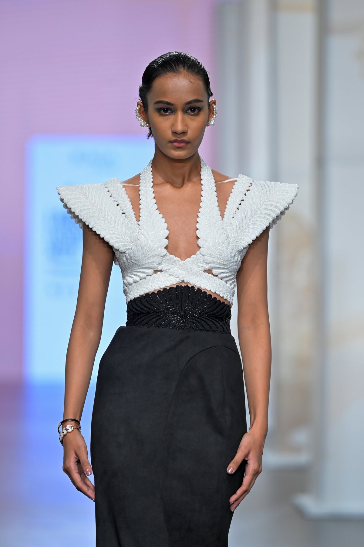The warrior goddess criss-cross harness bodice ensemble