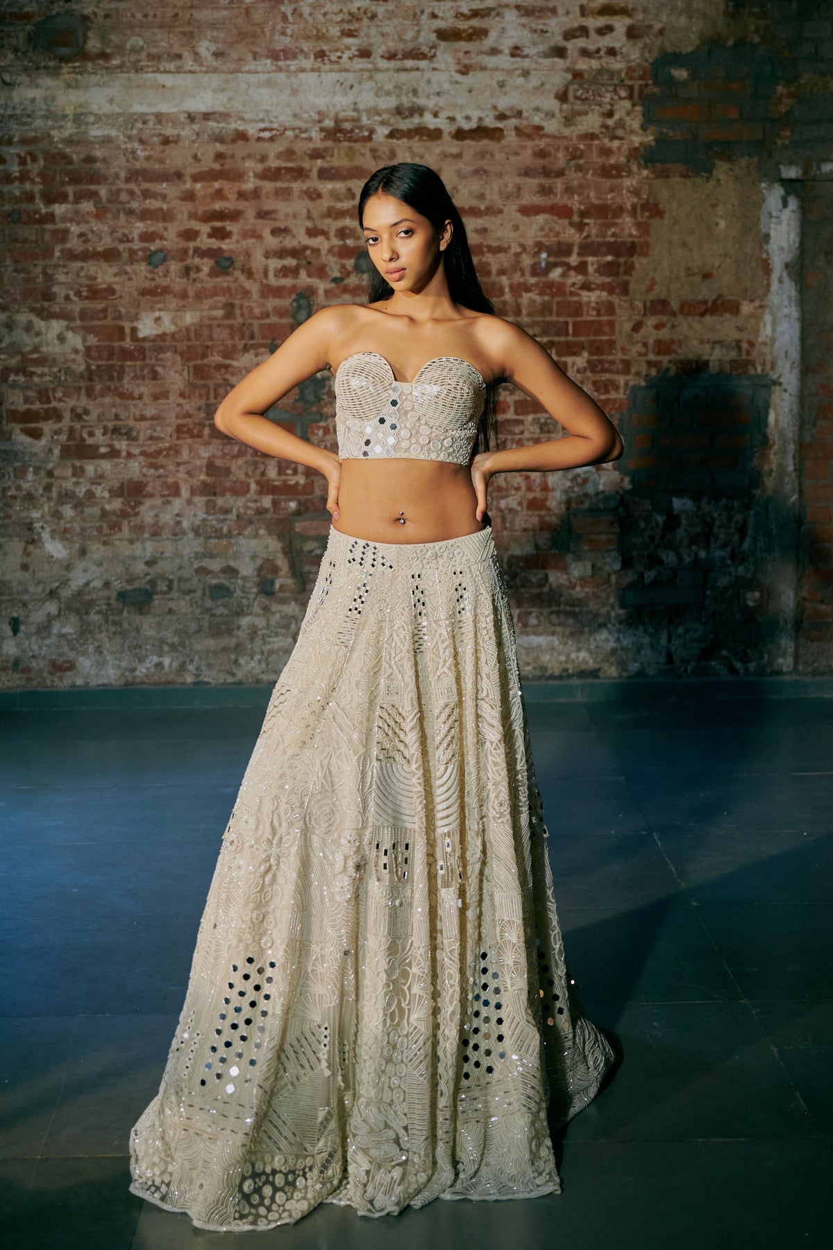 Swirl Lehenga Set