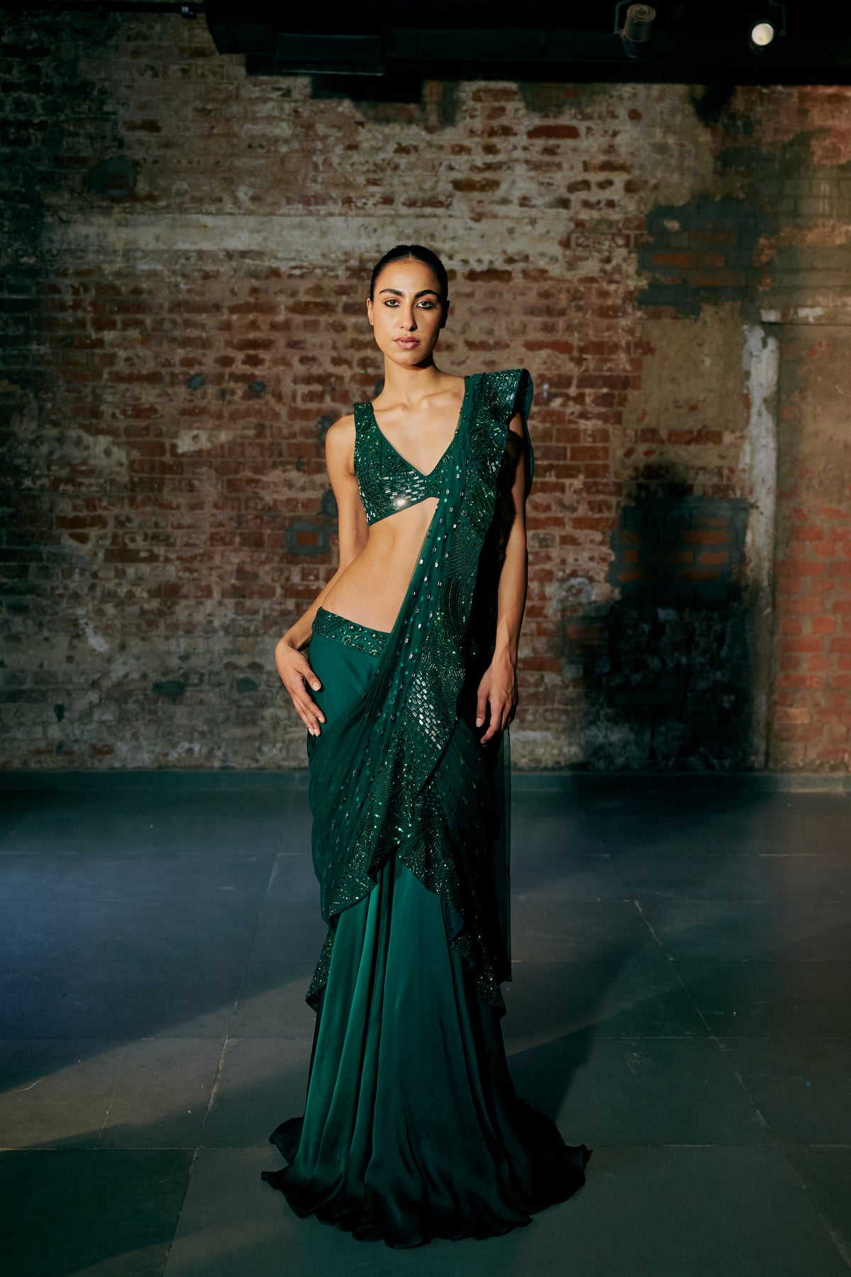 Wave Pre-Draped Saree