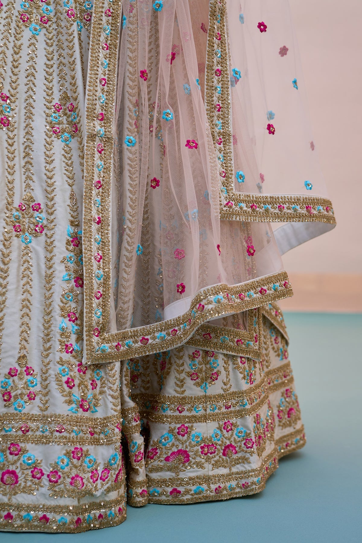 Ivory Lehenga Set