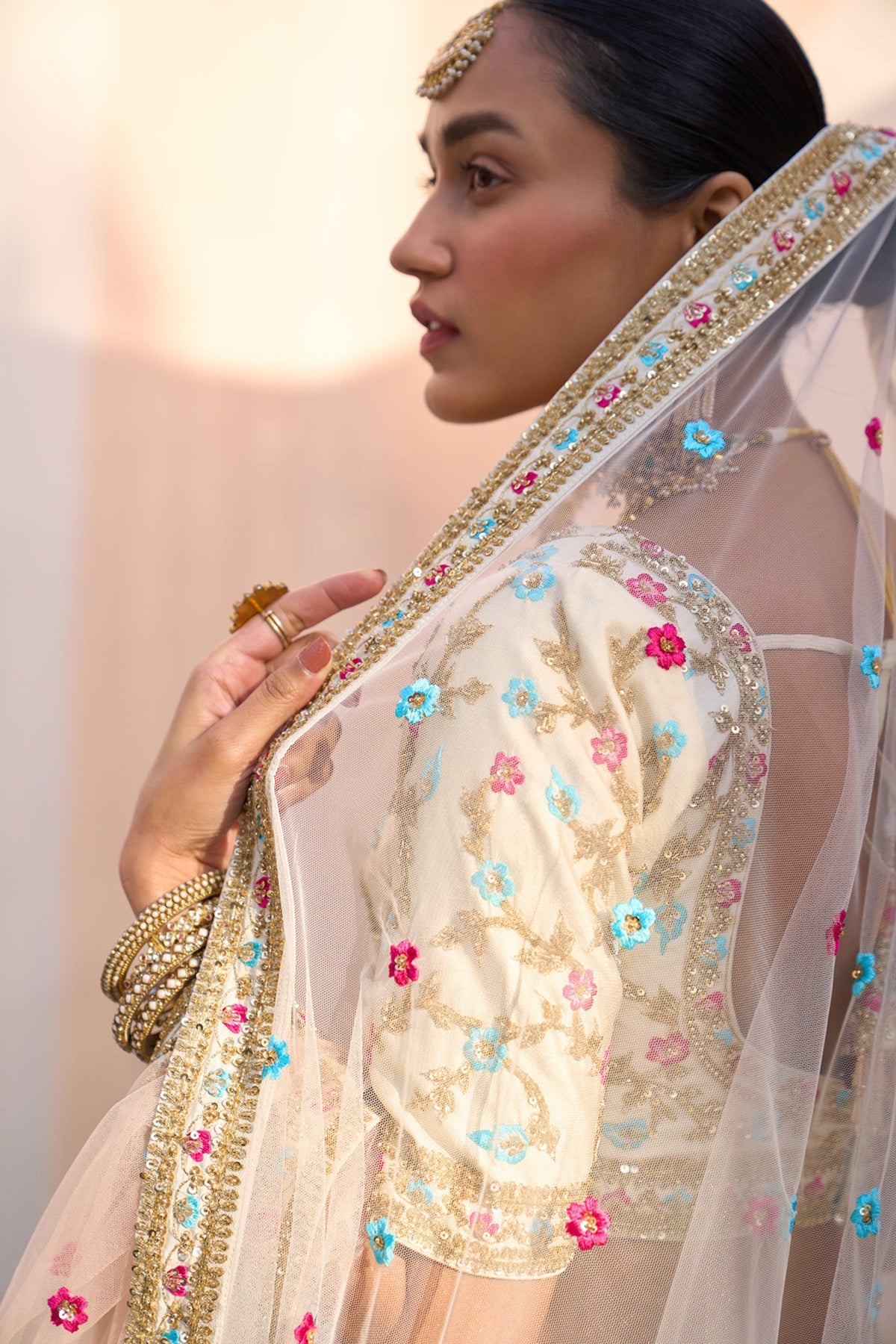 Ivory Lehenga Set