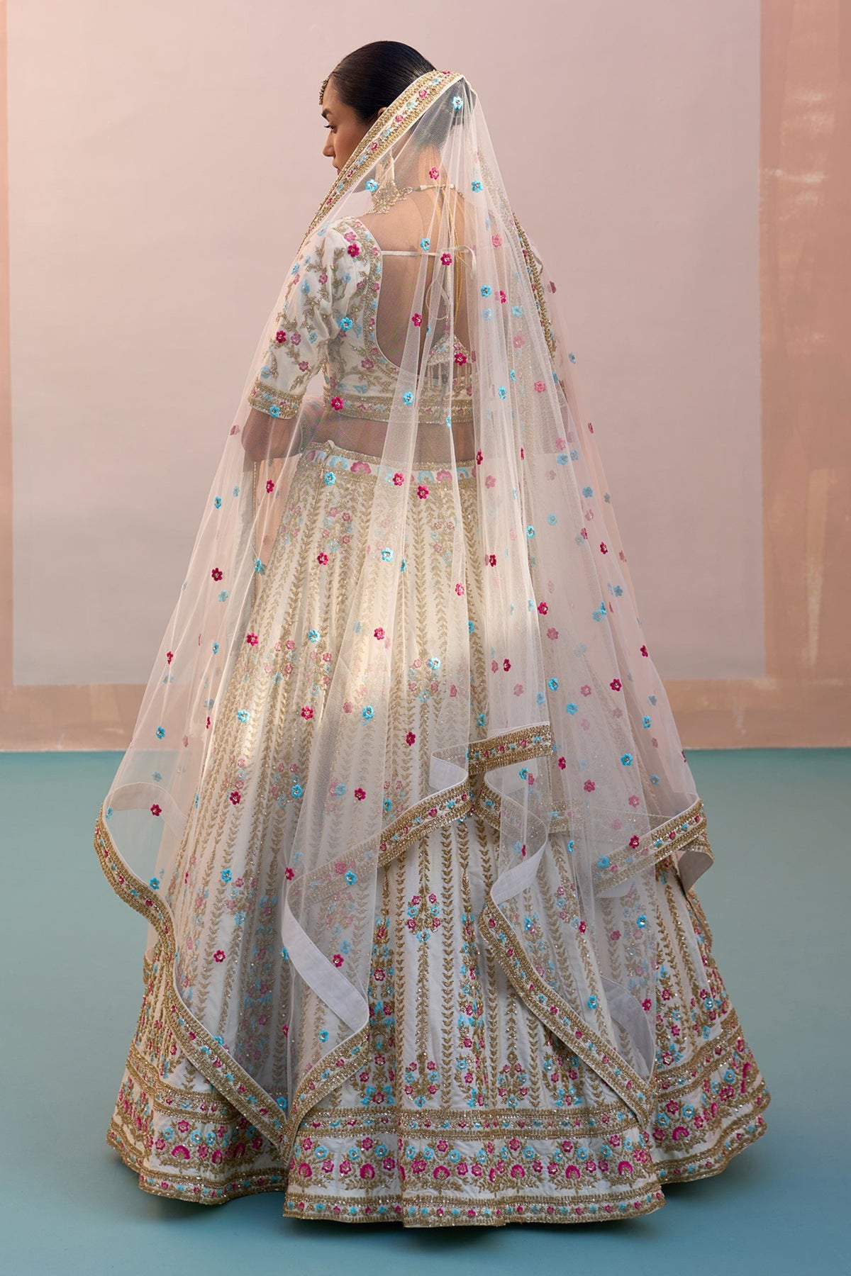 Ivory Lehenga Set