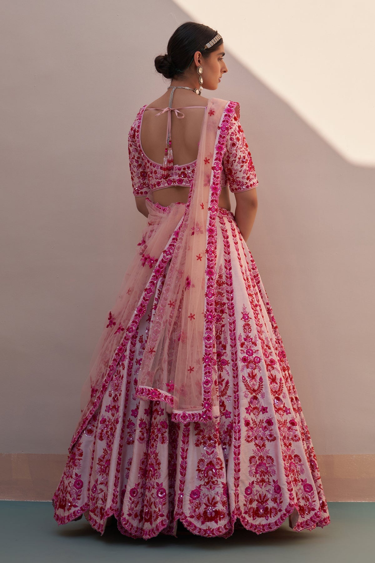 Blush Double Dupatta Lehenga Set