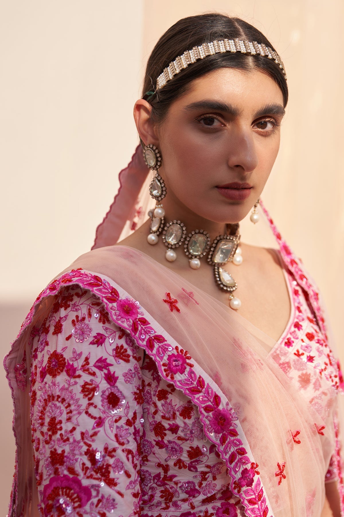 Blush Double Dupatta Lehenga Set
