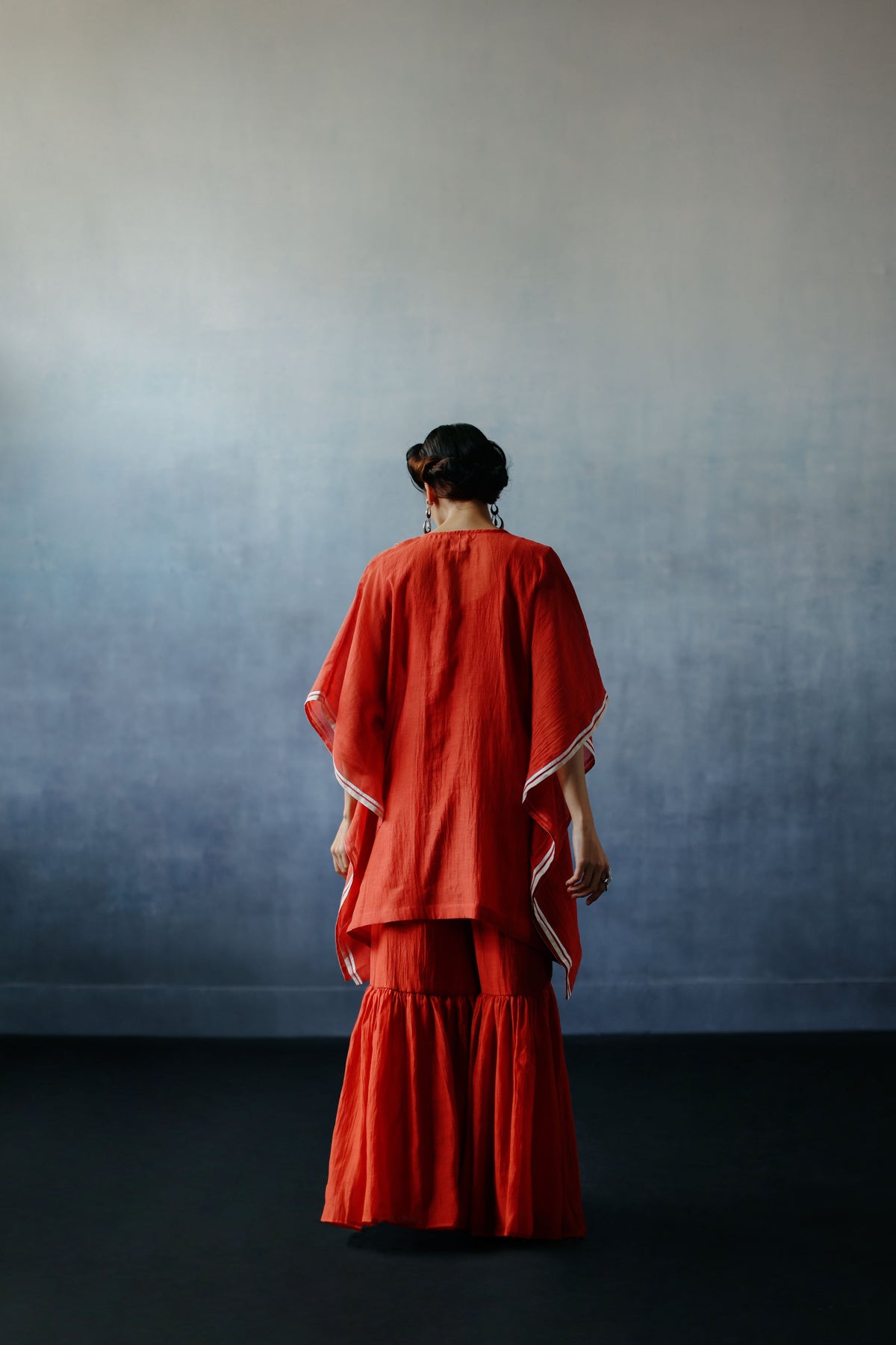 Neel Red Patchwork Kaftan