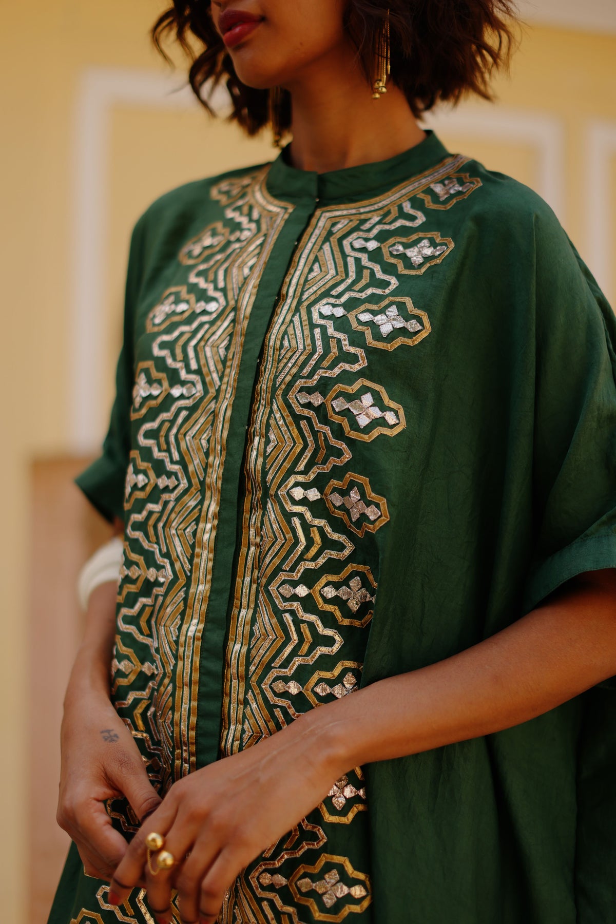 Silk Kaftan Set
