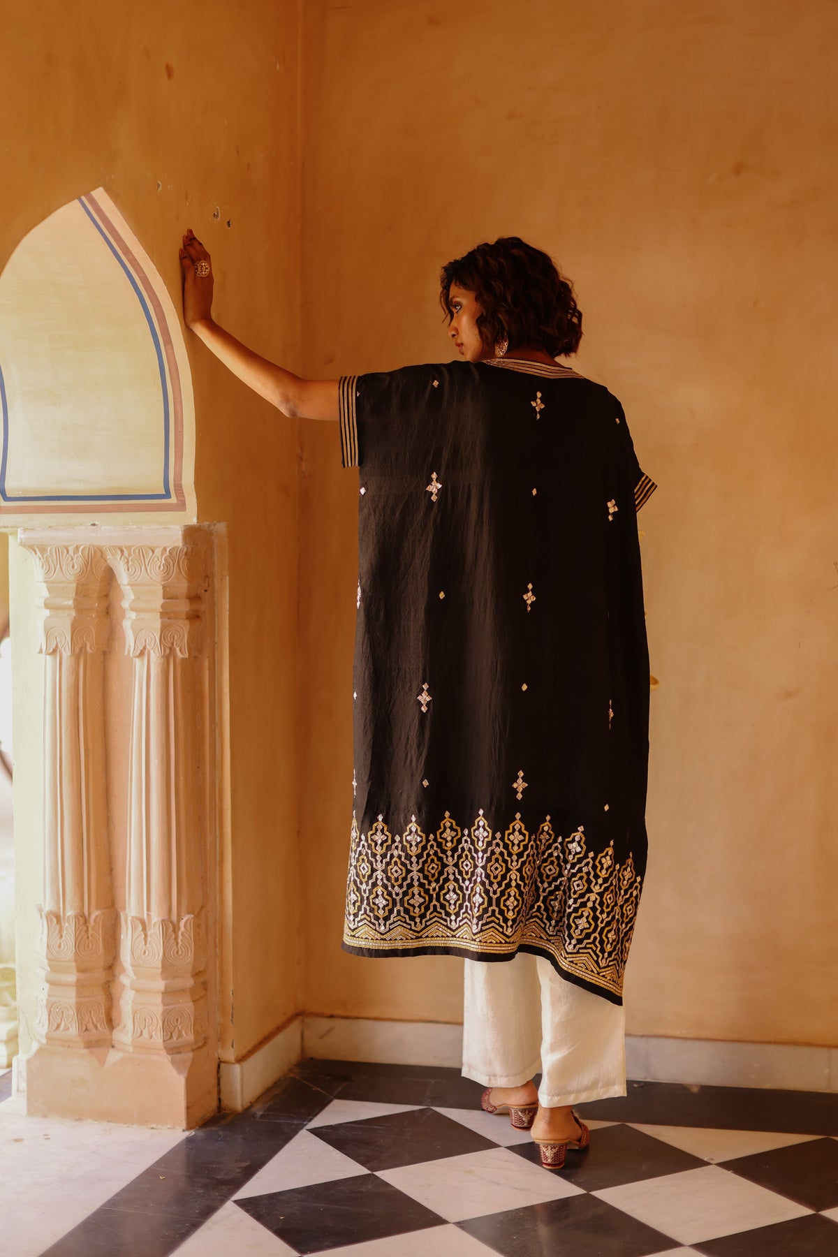 Mulberry Silk Kaftan Set