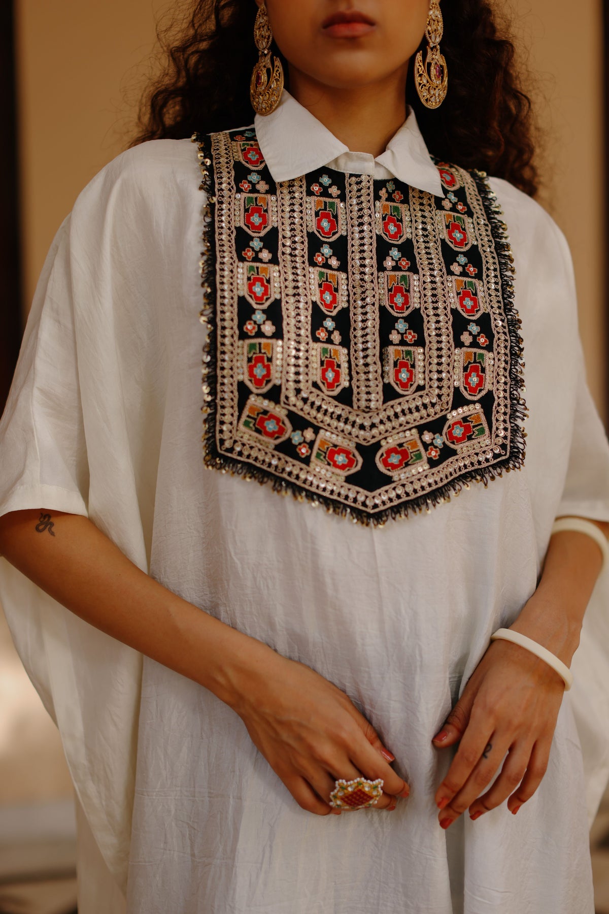 White Kaftan Set