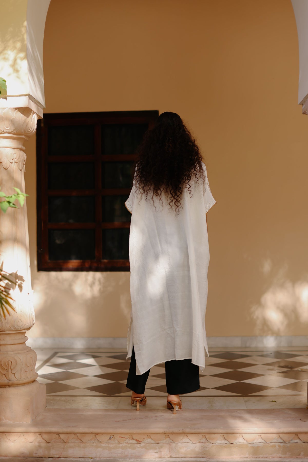 White Kaftan Set