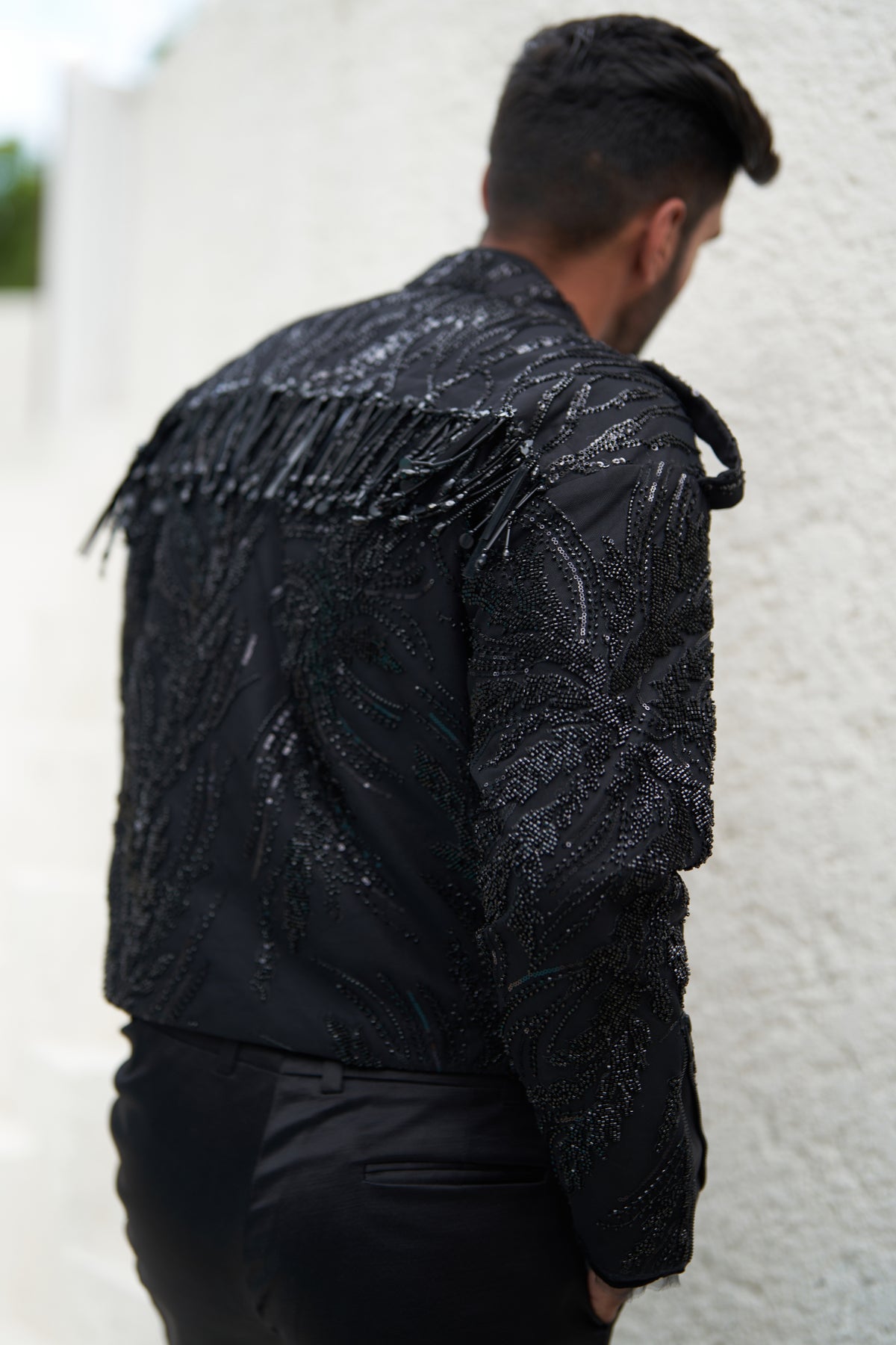 Black Faiz  Biker Jacket