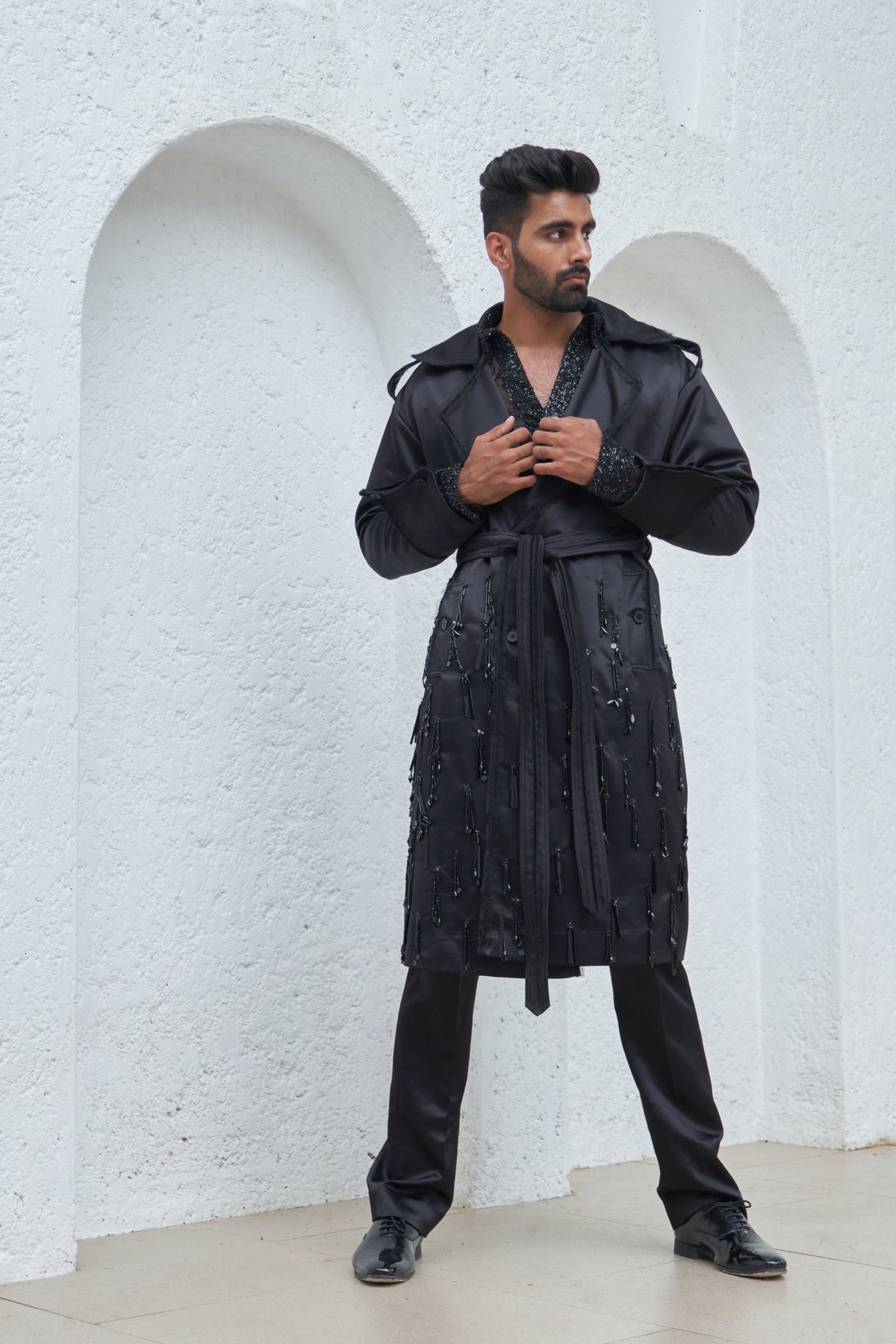 Aahil Trench Coat With Pants