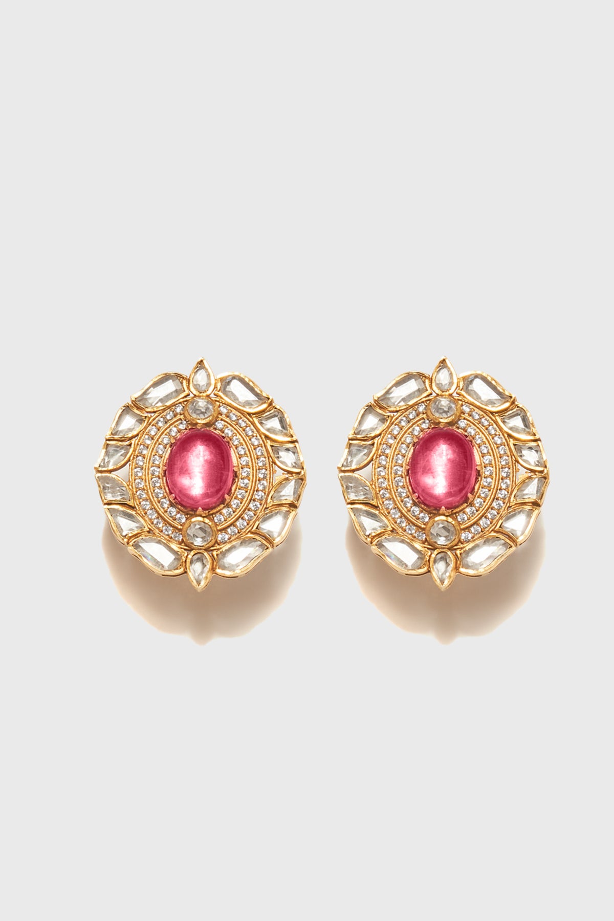 Ruby Silver Earring