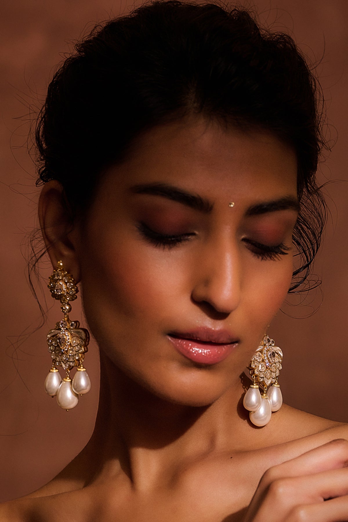 Gold Silver Earring