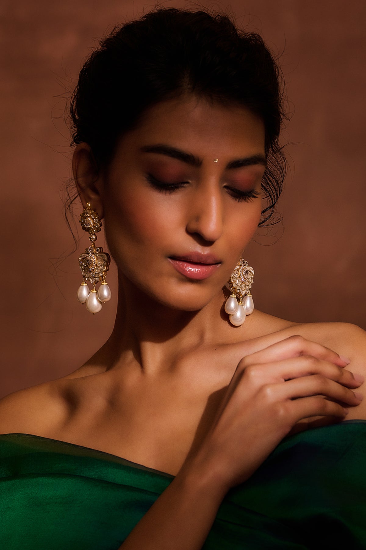 Gold Silver Earring