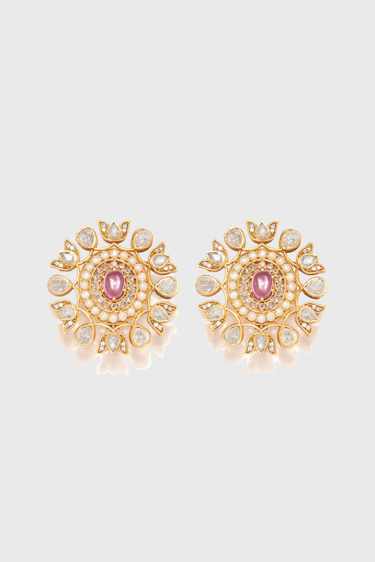Gold Silver Earring