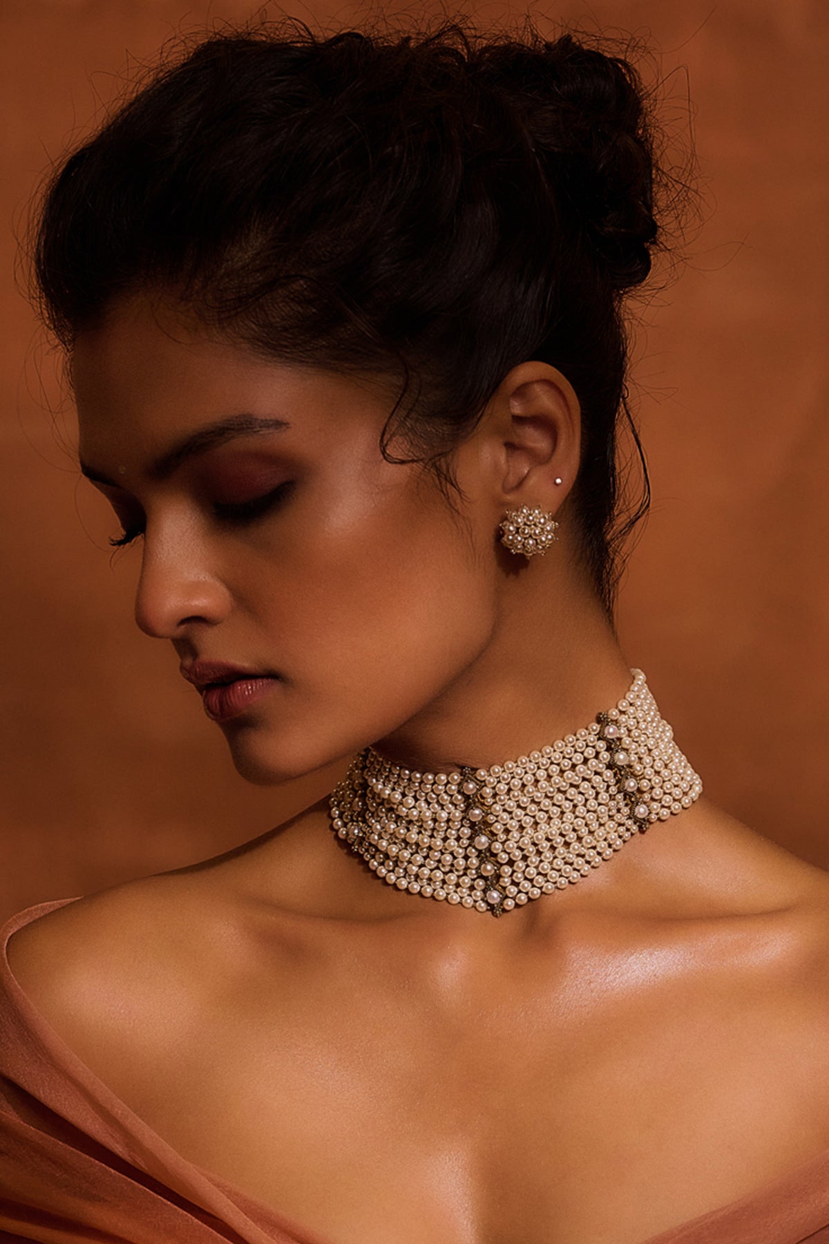 Ivory Gold Silver Necklace