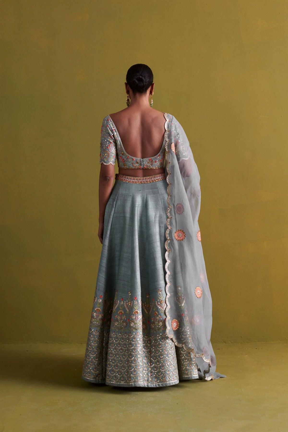 Marine Blue Lehenga Set