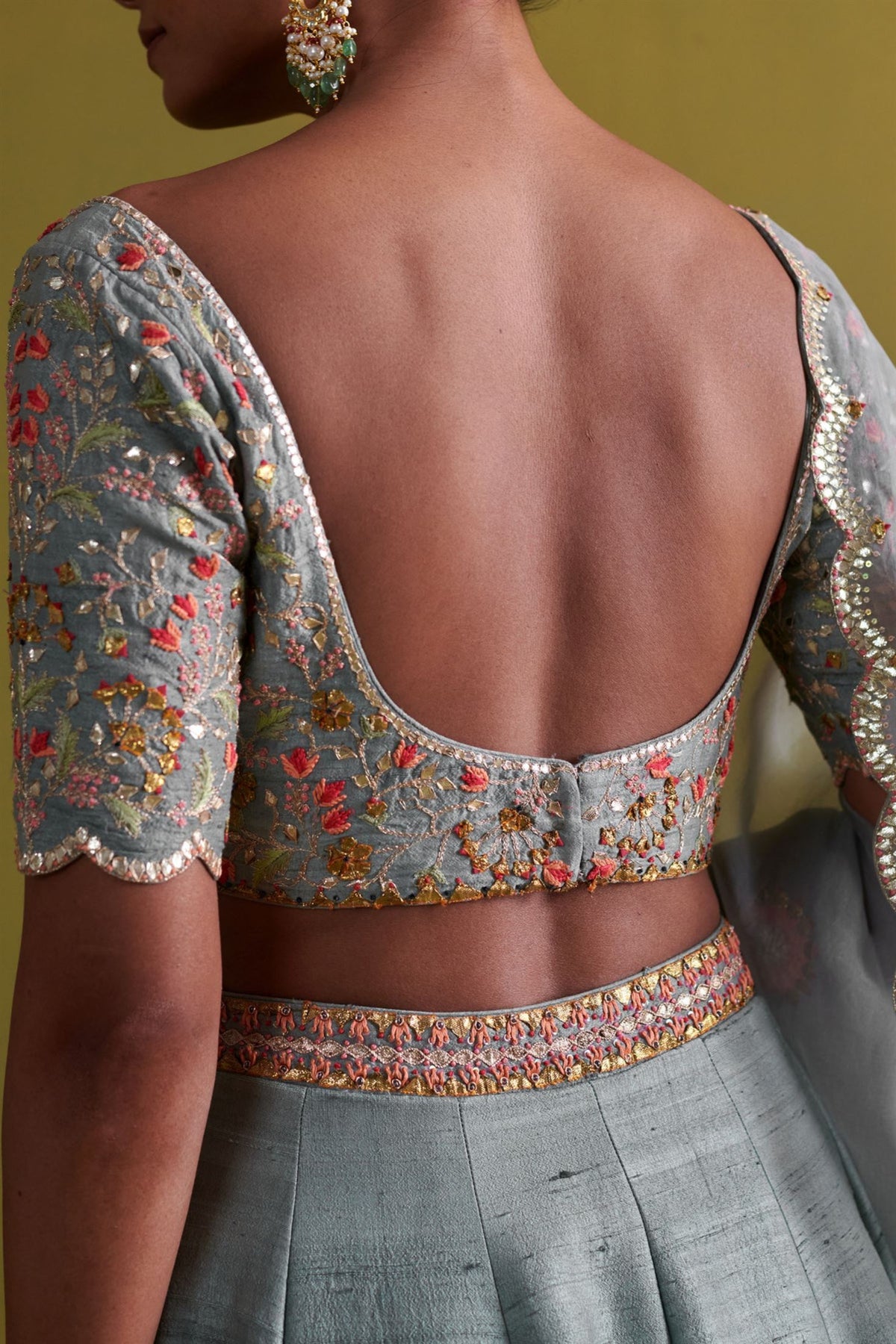 Marine Blue Lehenga Set