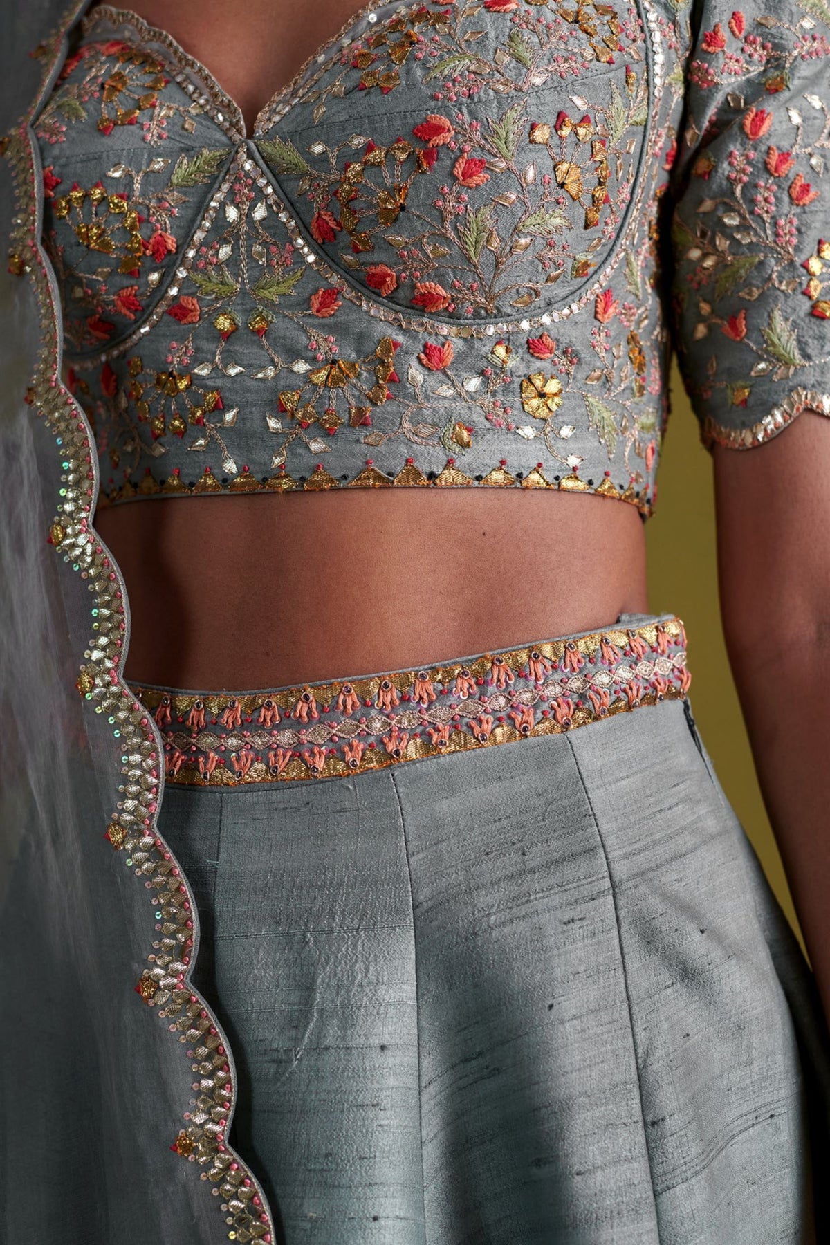 Marine Blue Lehenga Set