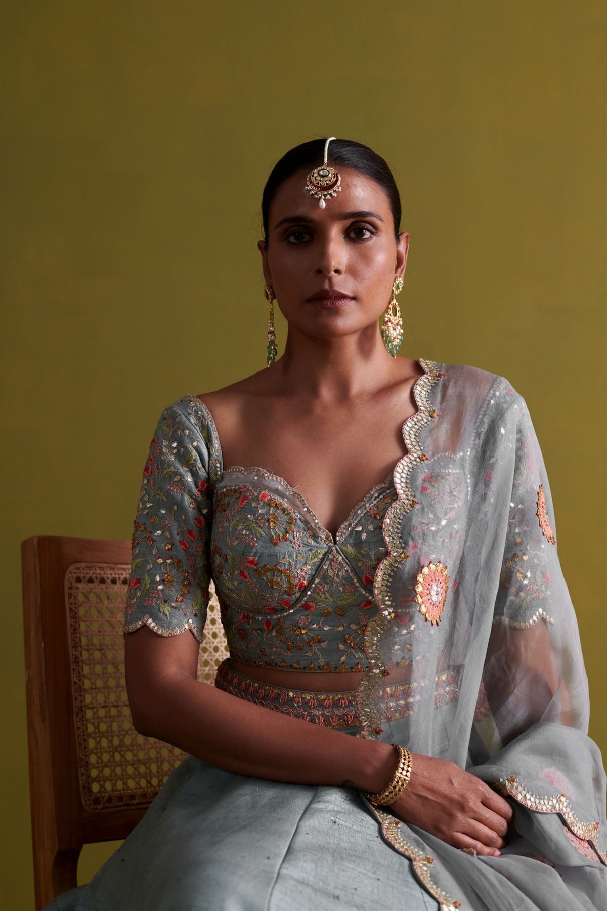 Marine Blue Lehenga Set