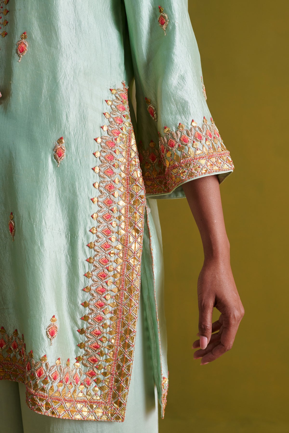 Light Sage Green Kurta Set