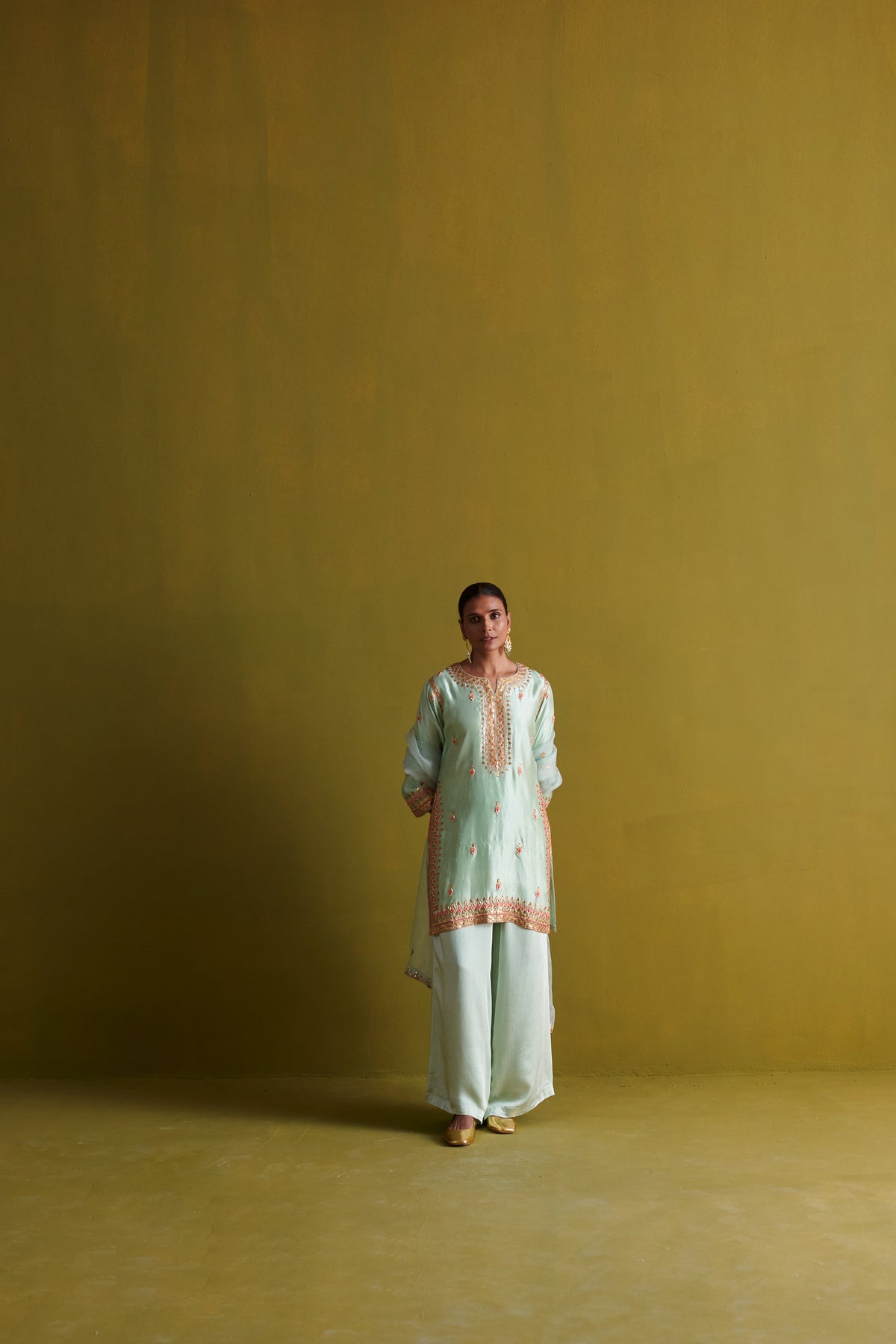 Light Sage Green Kurta Set