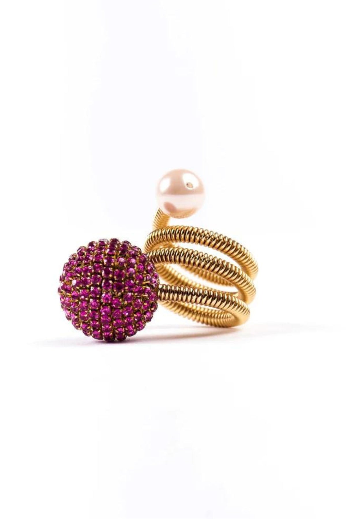 Orb Wrap Ring In Gold