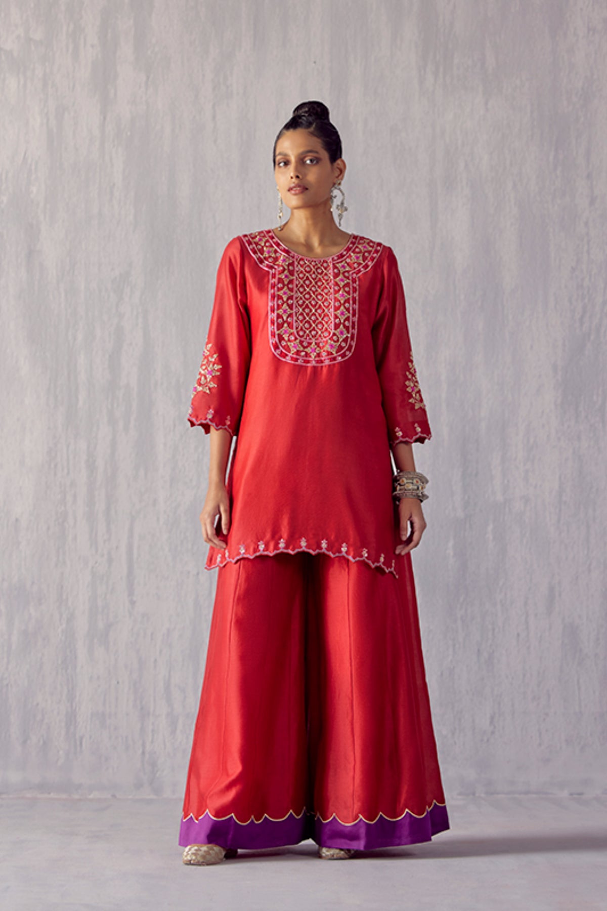 Amartya Red Sharara Set