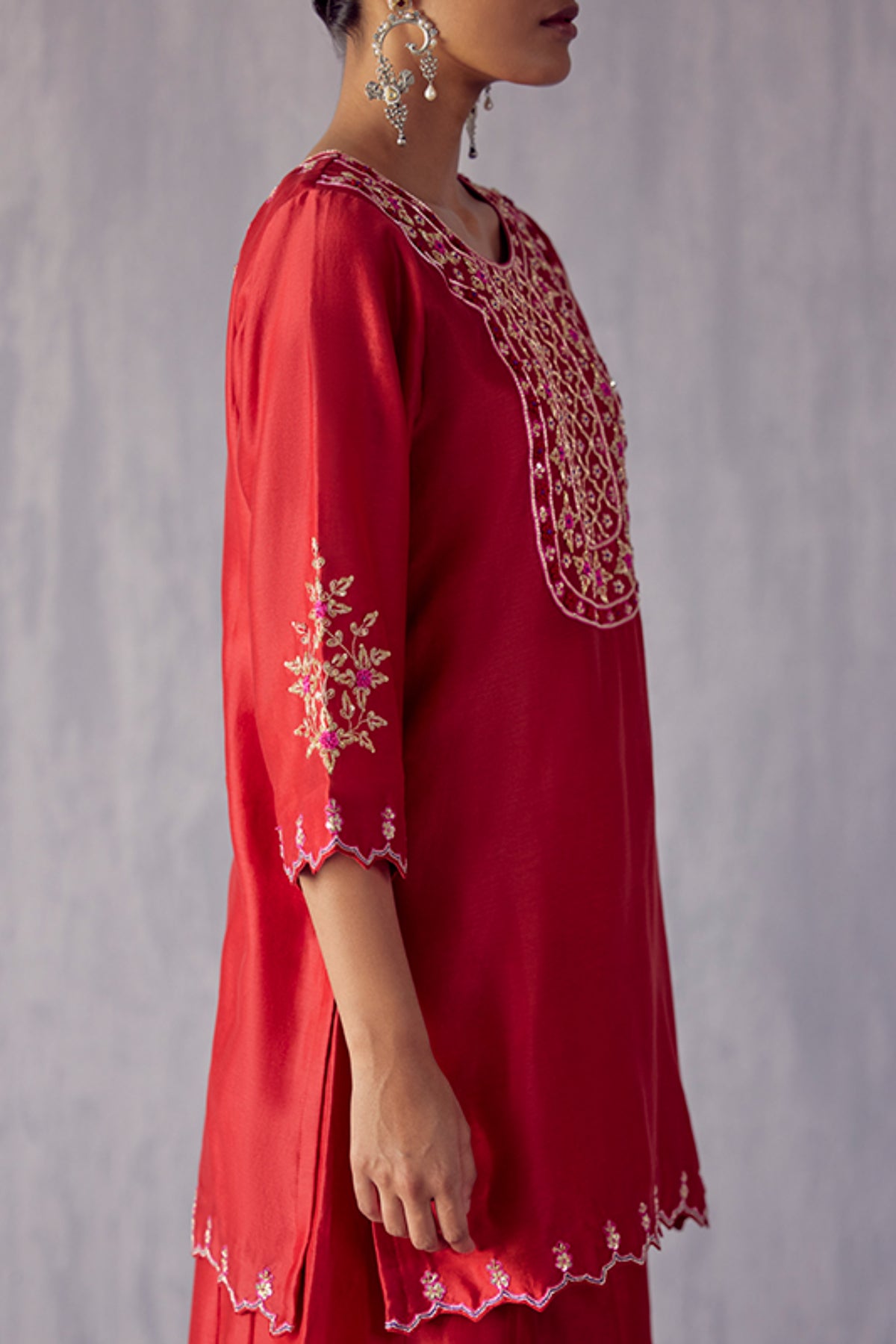 Amartya Red Sharara Set