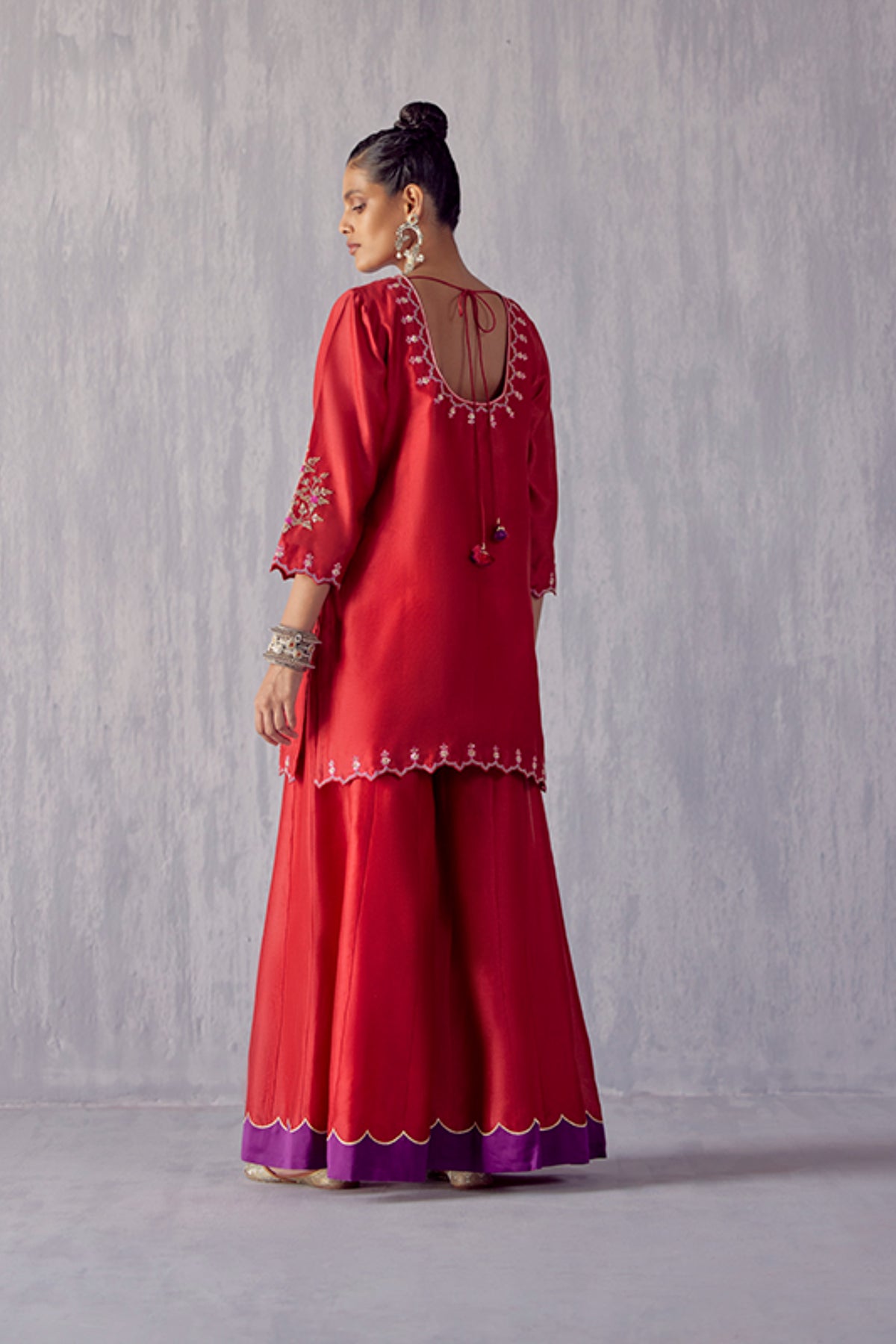 Amartya Red Sharara Set