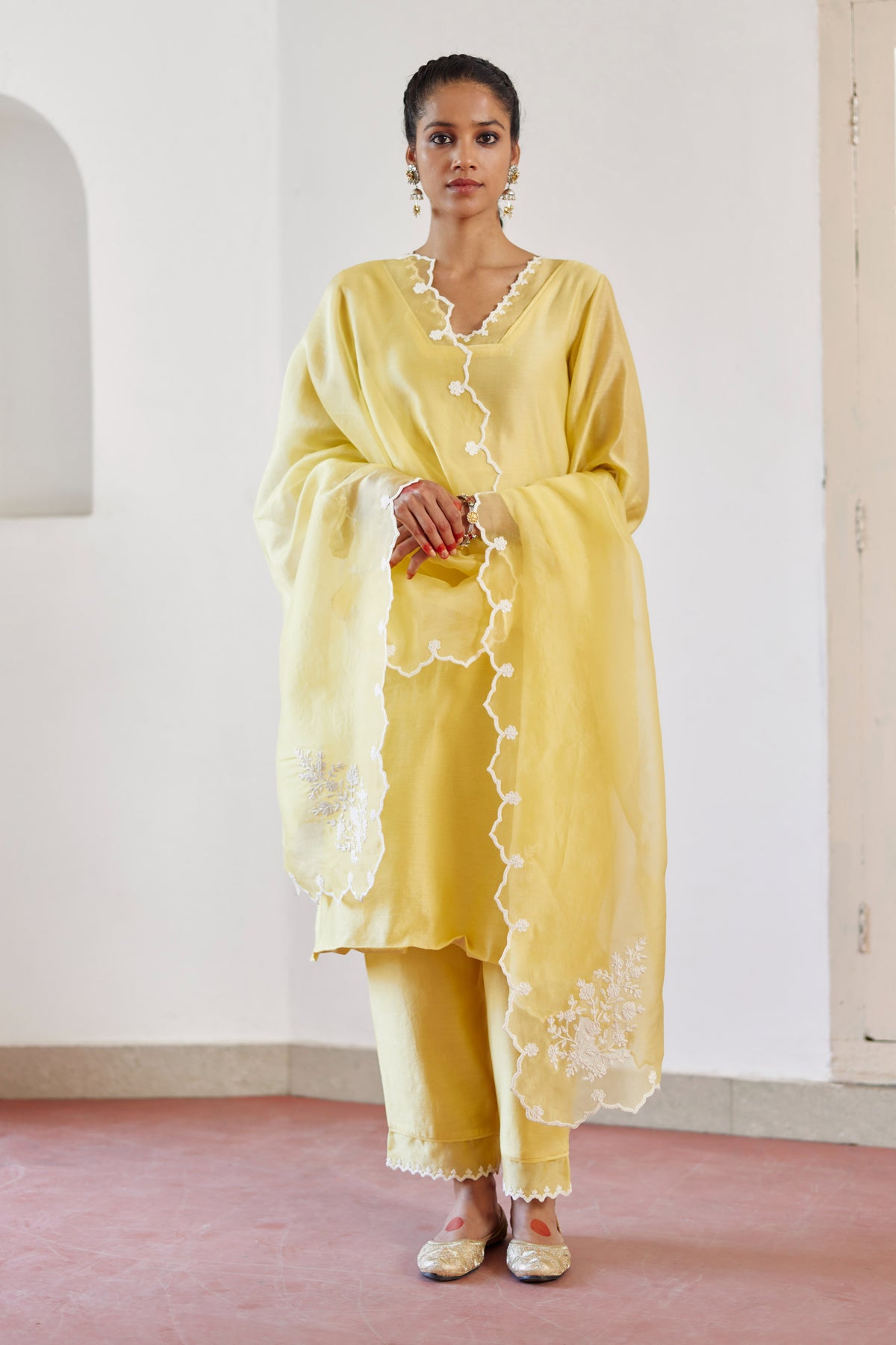 Yellow Safina Kurta Set