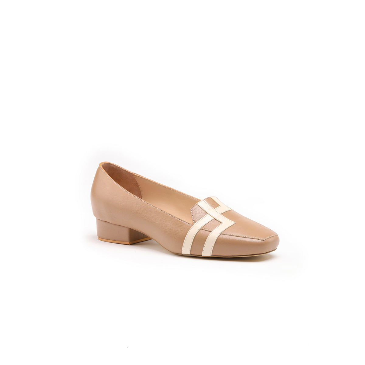 Nude &amp; Ivory 1 Inches Loafers