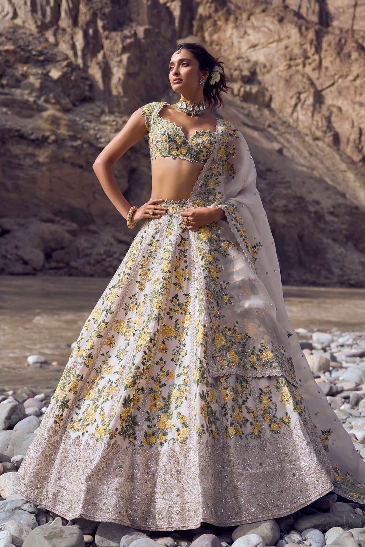 Marigold Lehenga Set