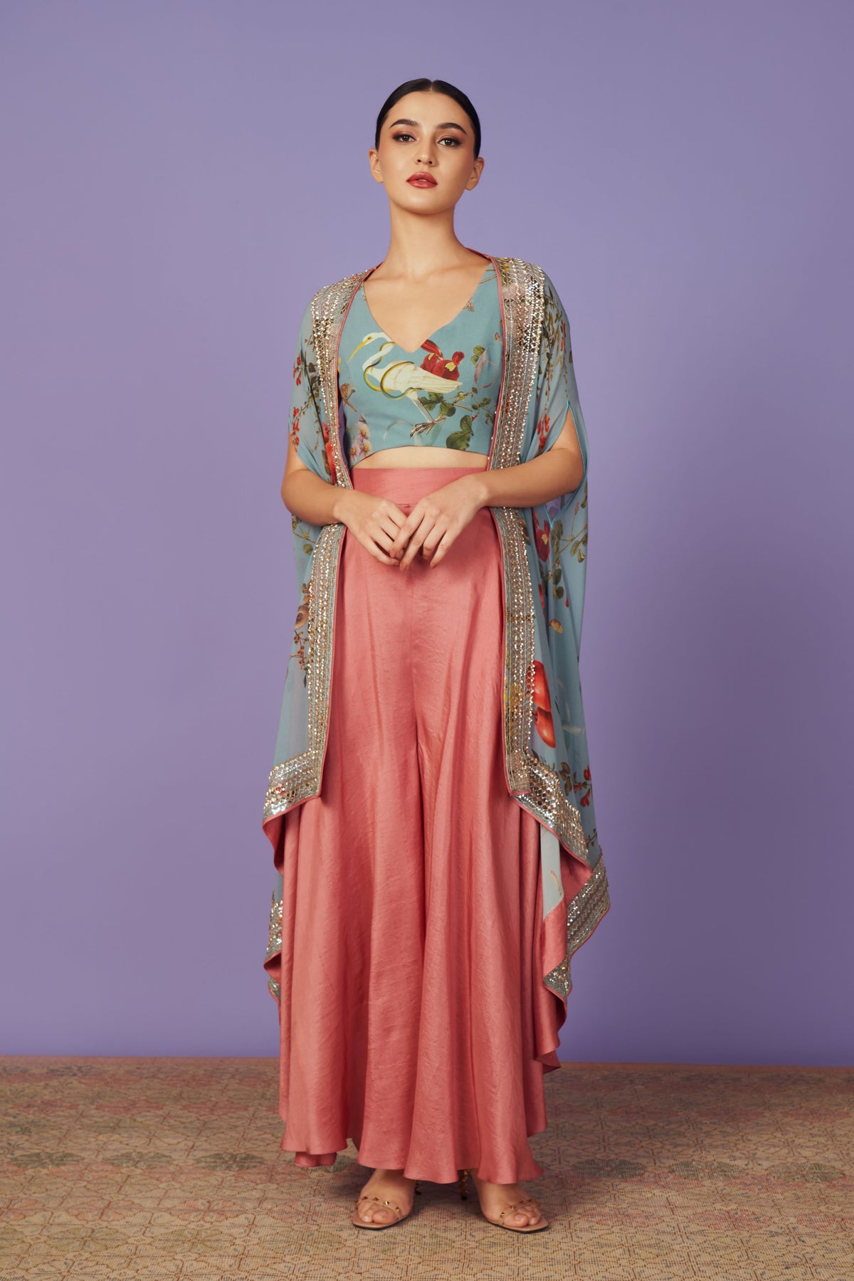 Sequence Light Blue Cape Set