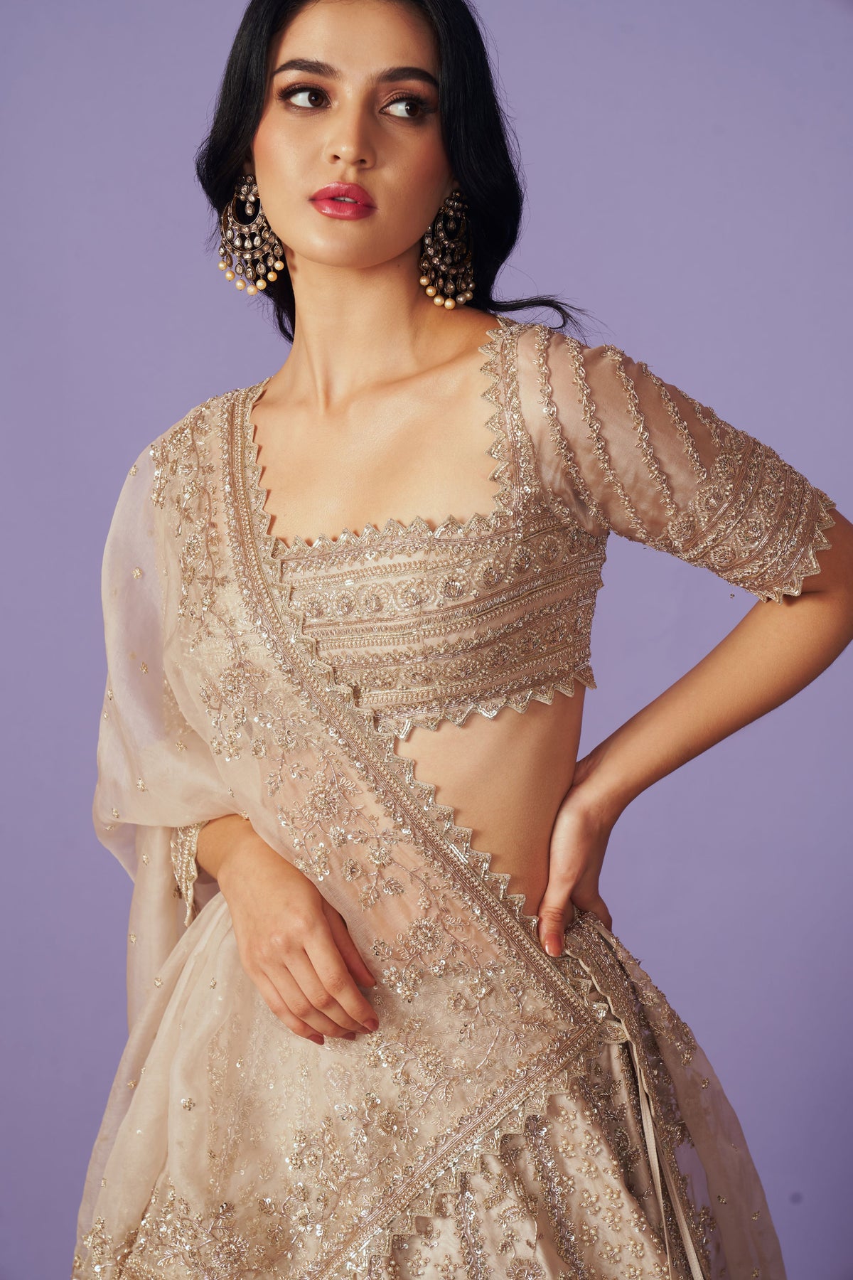 Celeste Ivory Lehenga Set