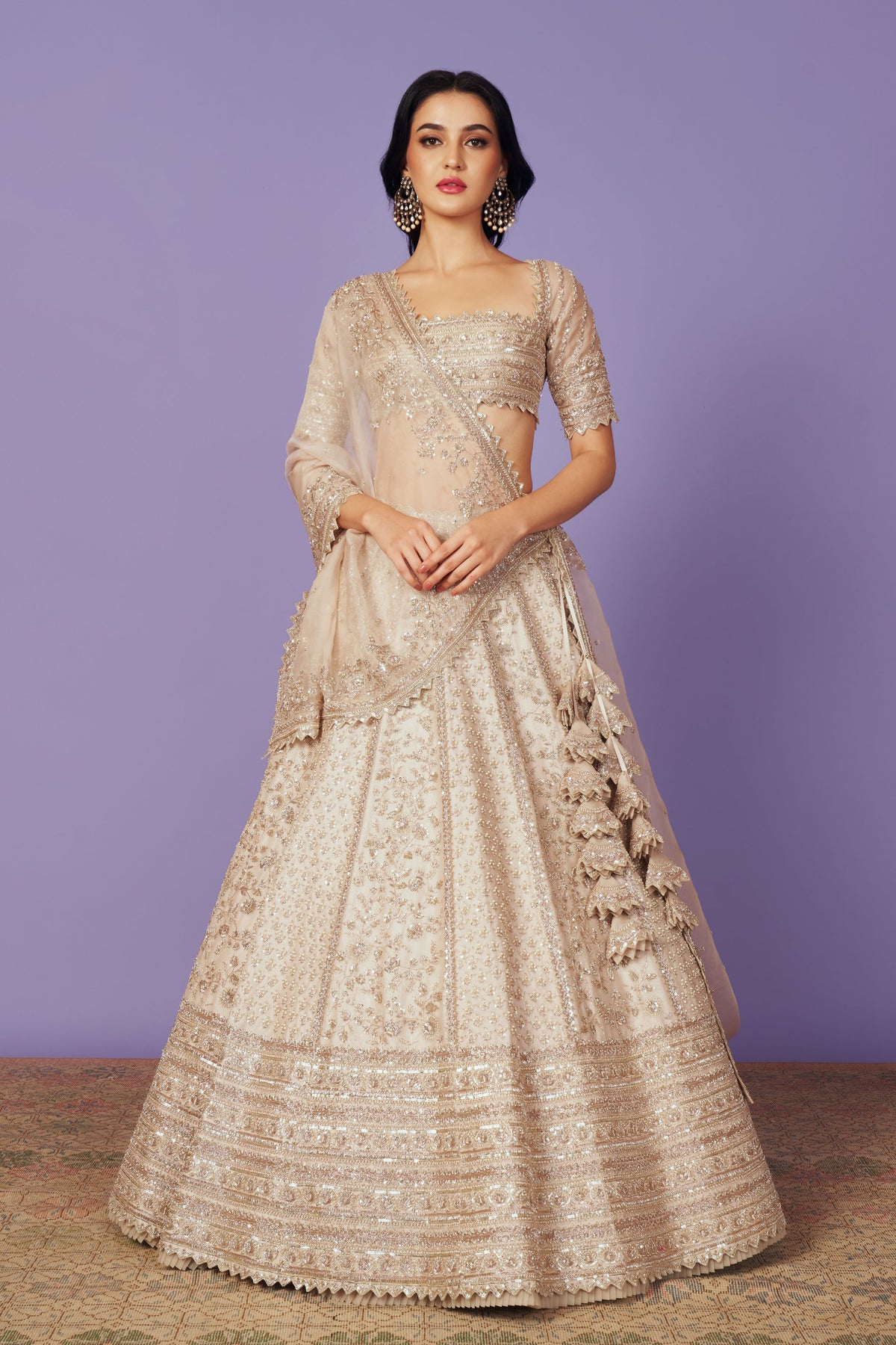 Celeste Ivory Lehenga Set