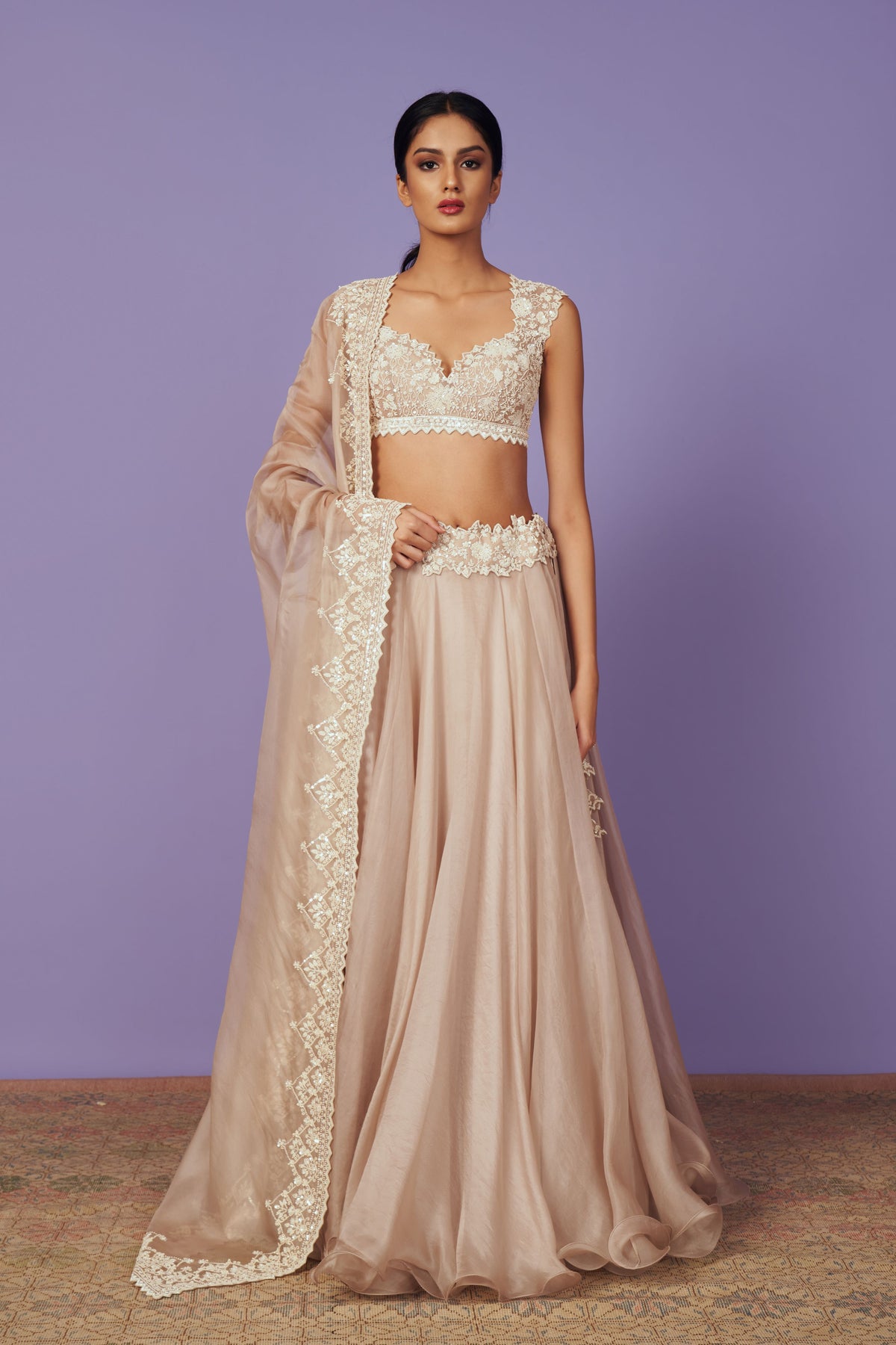 Grey Maryul Lehenga Set