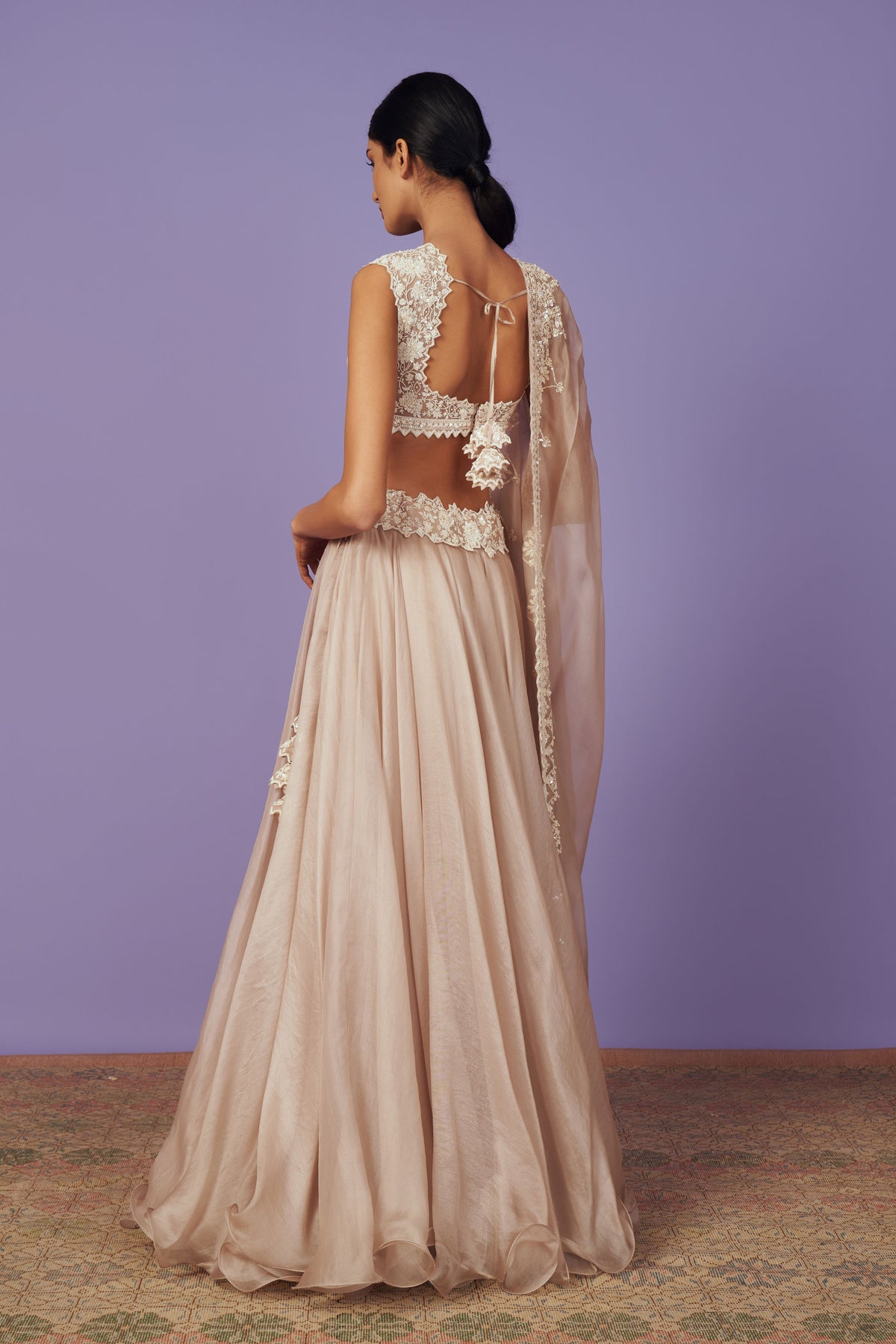 Grey Maryul Lehenga Set